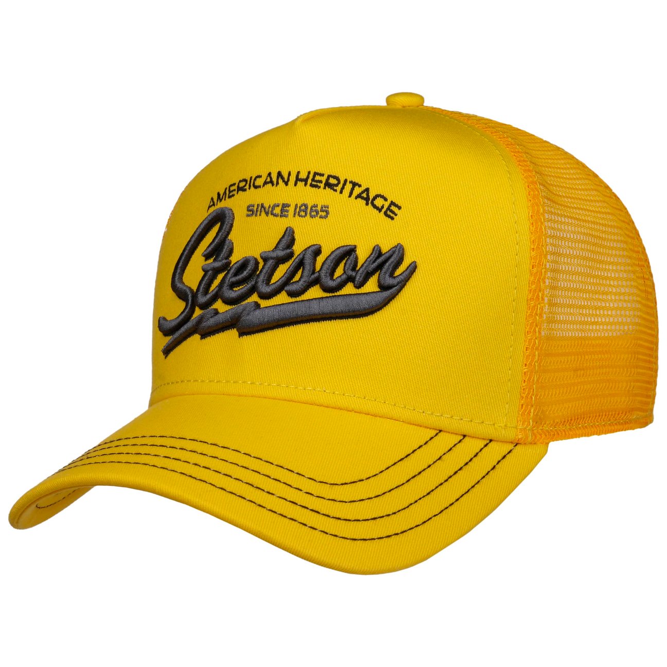 Stetson Unisex Yellow Since 1865 Trucker Cap By