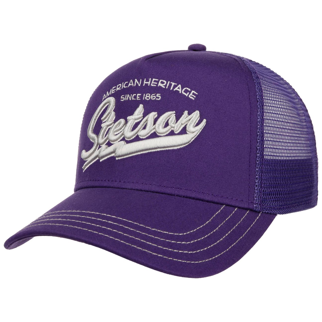 Stetson Unisex Purple Since 1865 Trucker Cap By