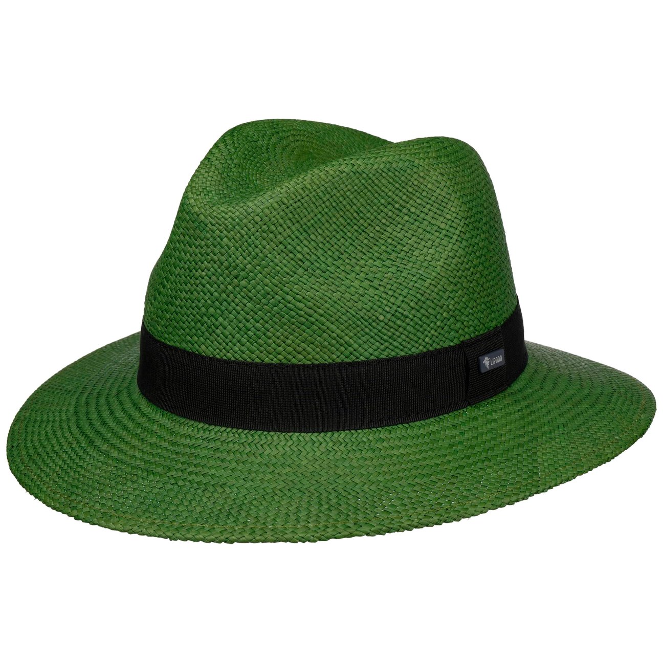 Lipodo Women's Dark Green Classic Traveller Panama Hat By