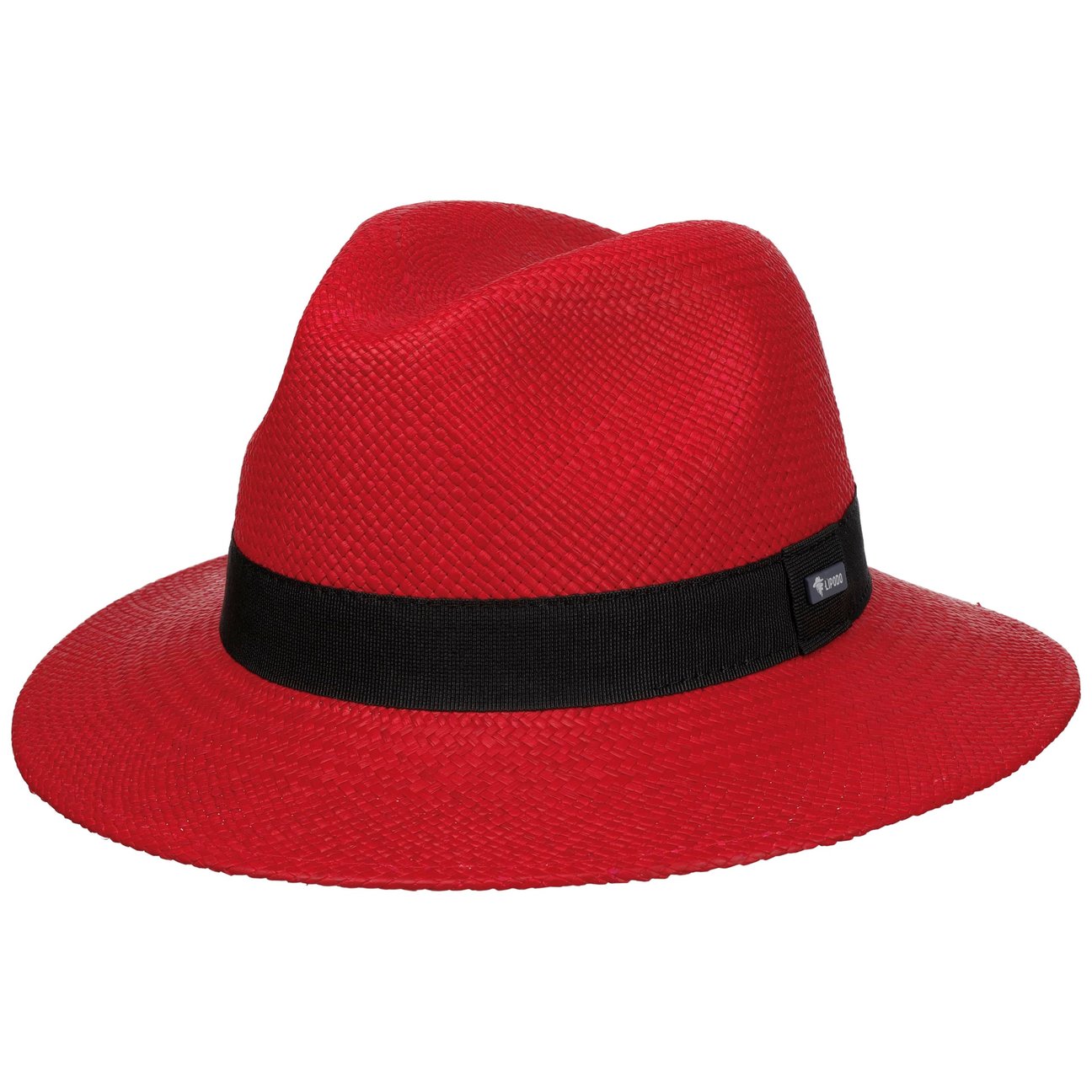 Lipodo Women's Red Classic Traveller Panama Hat By