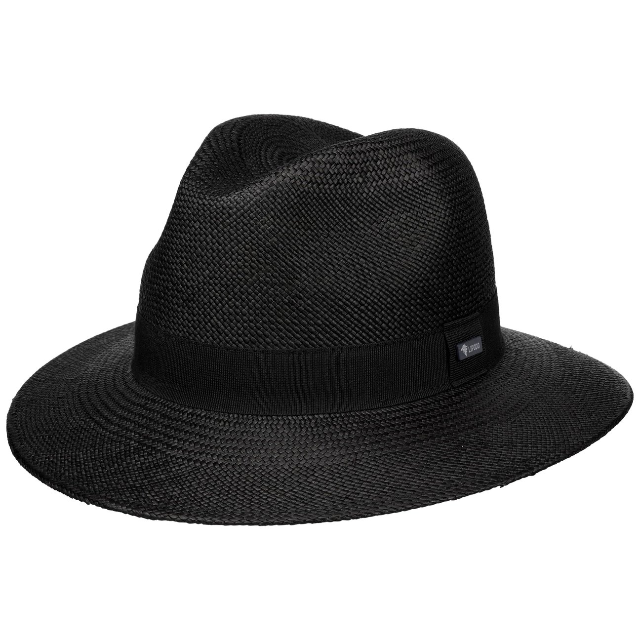 Lipodo Women's Black Classic Traveller Panama Hat By