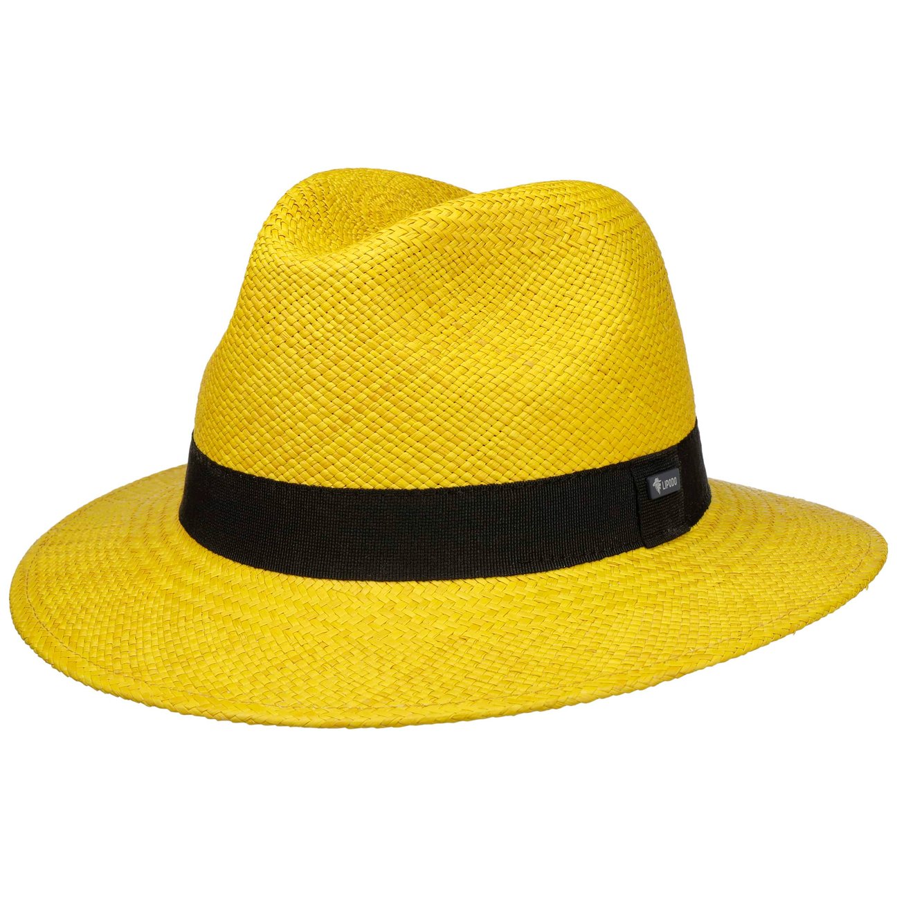 Lipodo Women's Yellow Classic Traveller Panama Hat By
