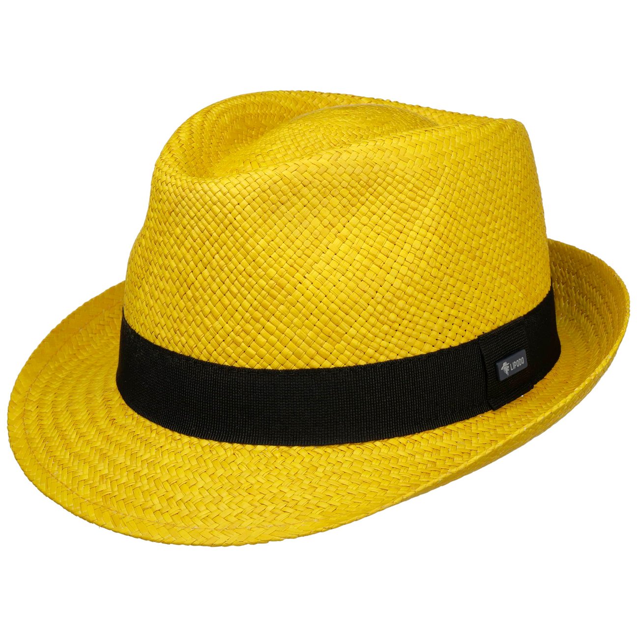 Lipodo Women's Yellow Jaston Trilby Panama Hat By