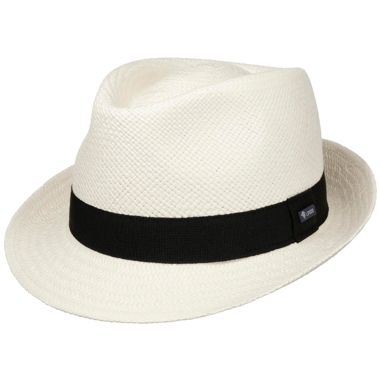 Lipodo Women's White Jaston Trilby Panama Hat By