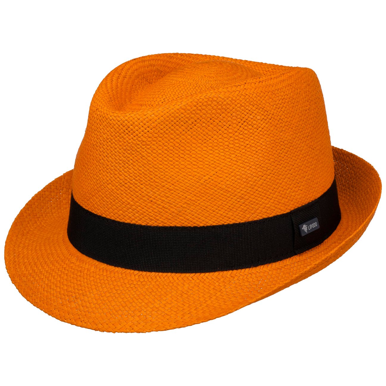 Lipodo Women's Orange Jaston Trilby Panama Hat By