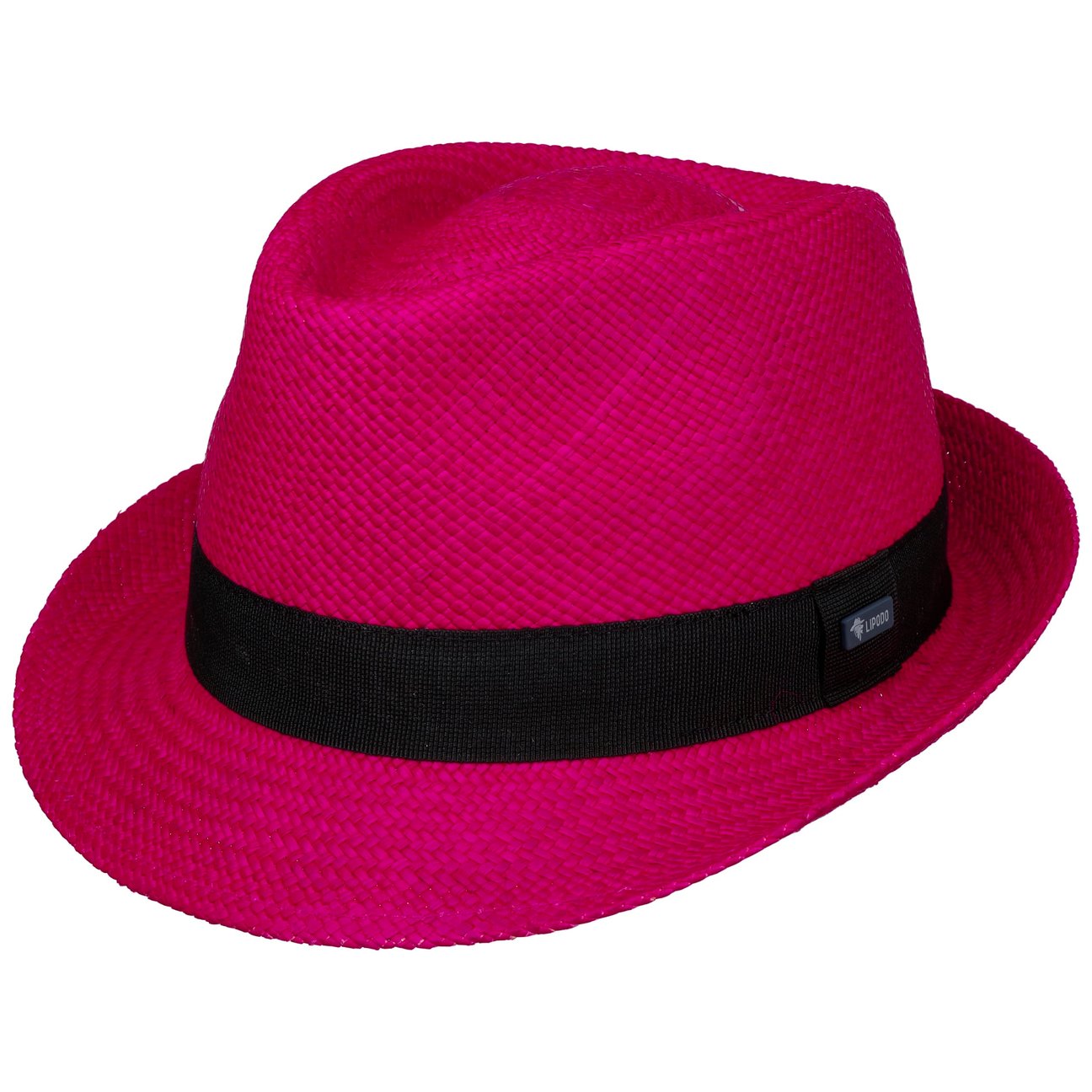 Lipodo Women's Fuchsia Jaston Trilby Panama Hat By