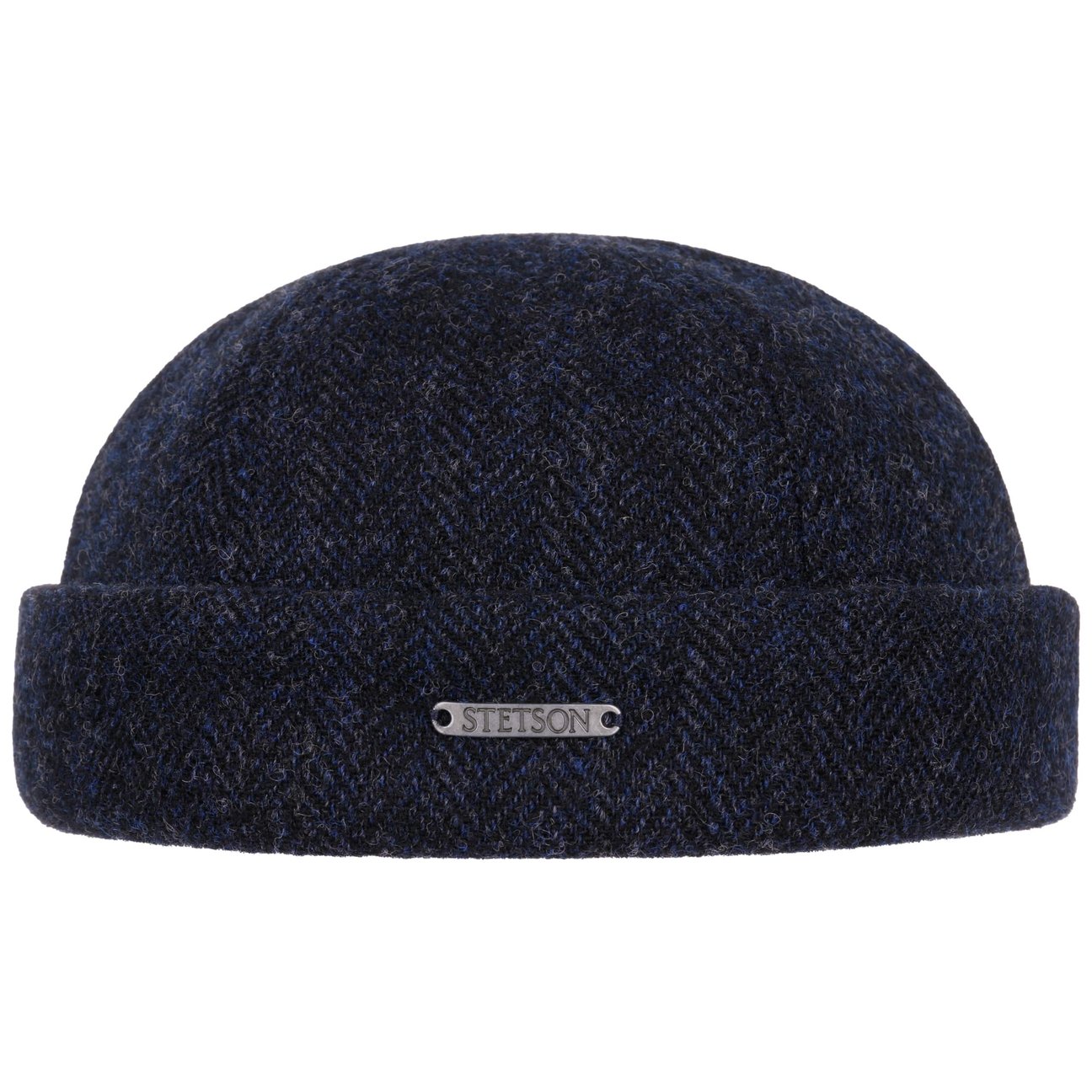 Stetson Men's Navy Lavoy Herringbone Wool Docker Hat By