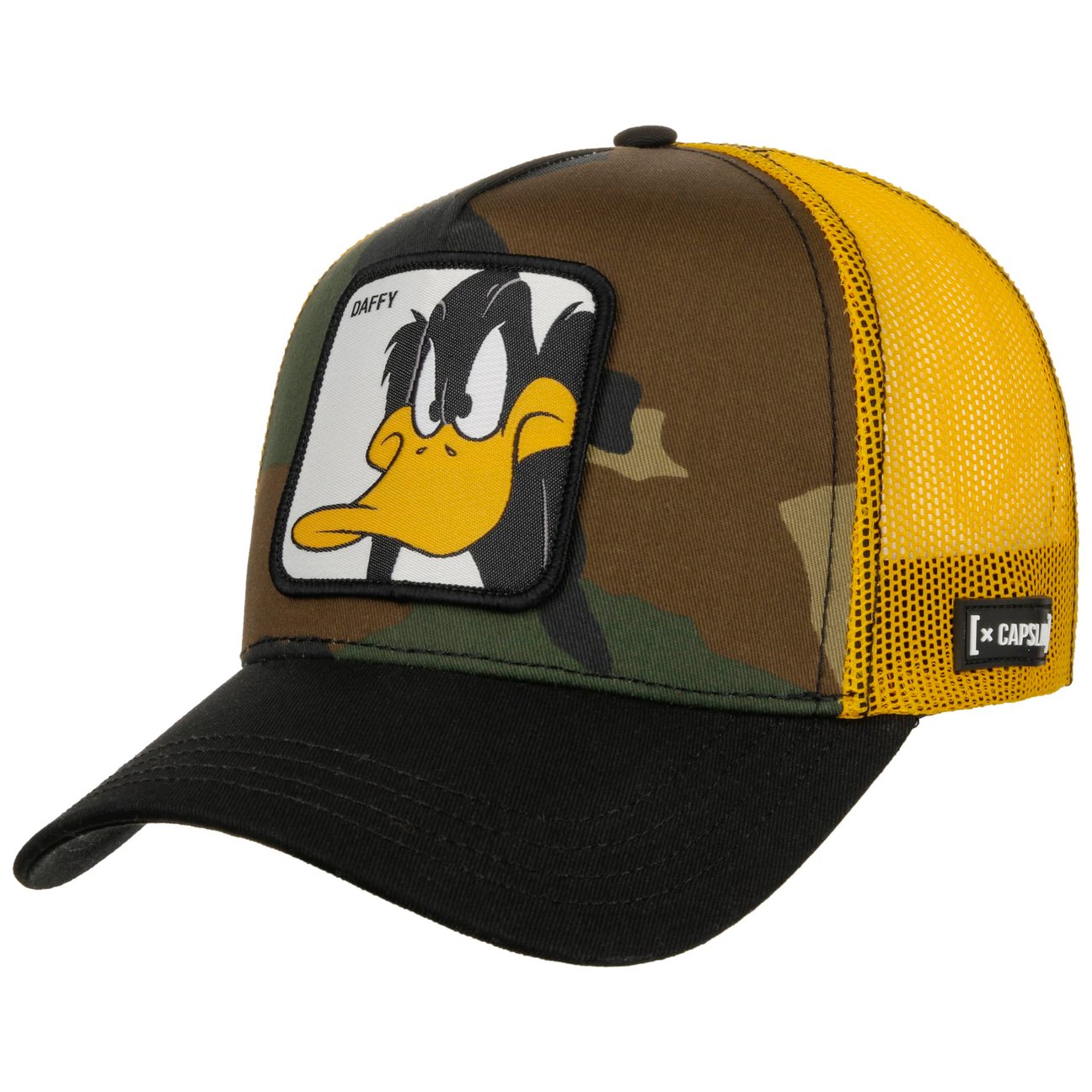 Capslab Women's Camouflage Looney Tunes Daffy Trucker Cap By