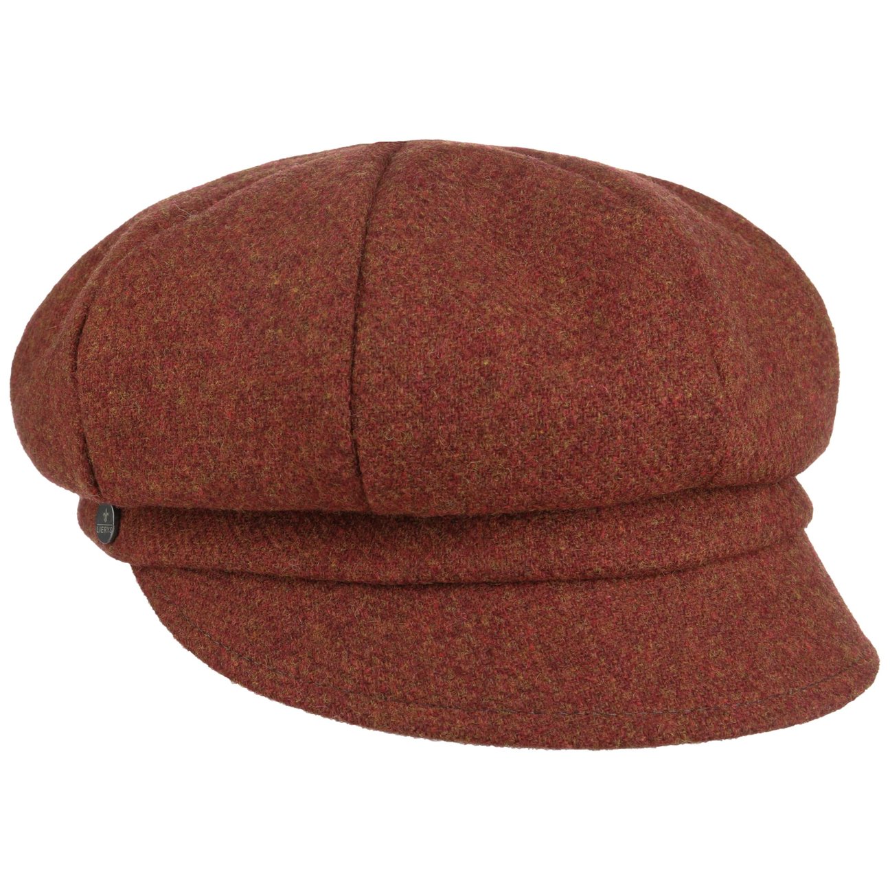 Lierys Girls Rust Shetland Wool Newsboy Cap By
