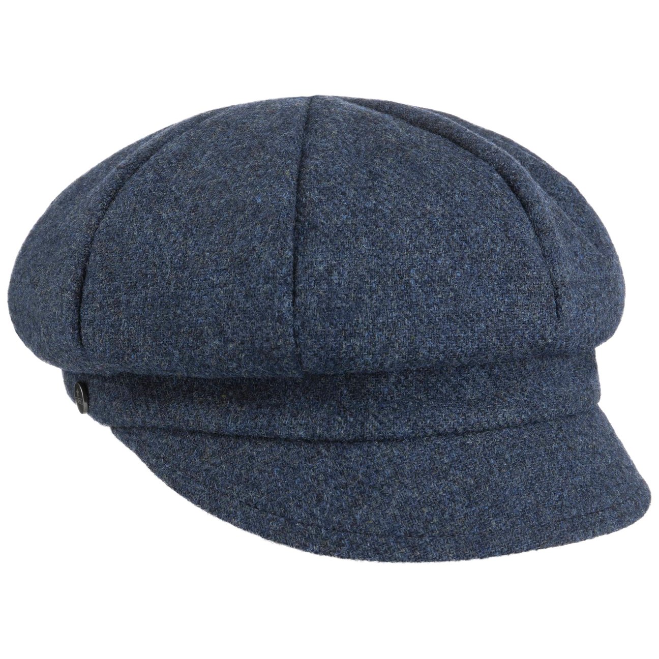 Lierys Girls Blue Shetland Wool Newsboy Cap By
