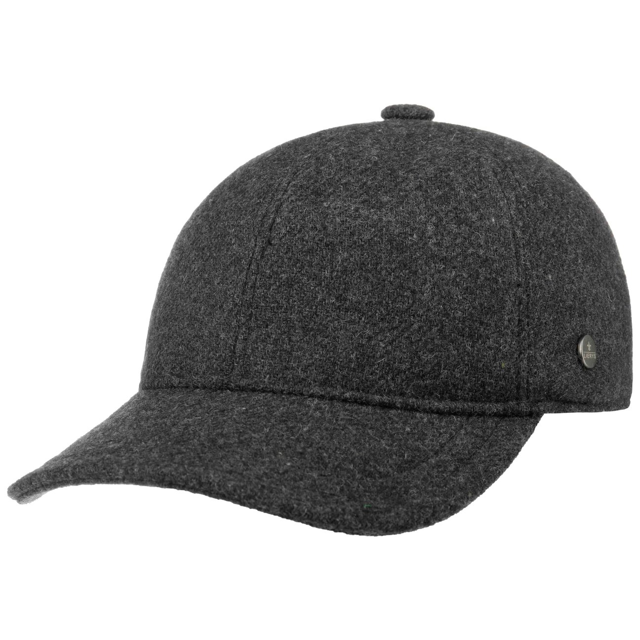 Lierys Anthracite Classic Shetland Wool Cap By