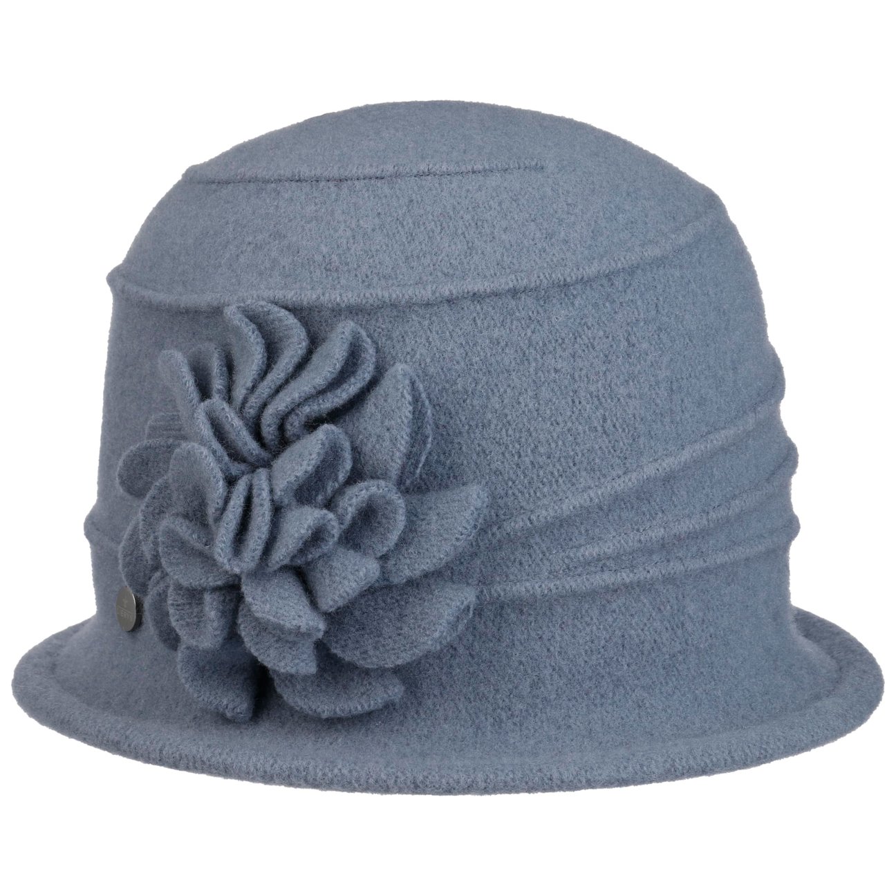 Lierys Women's Pigeon Blue Romina Cloche Wool Hat By