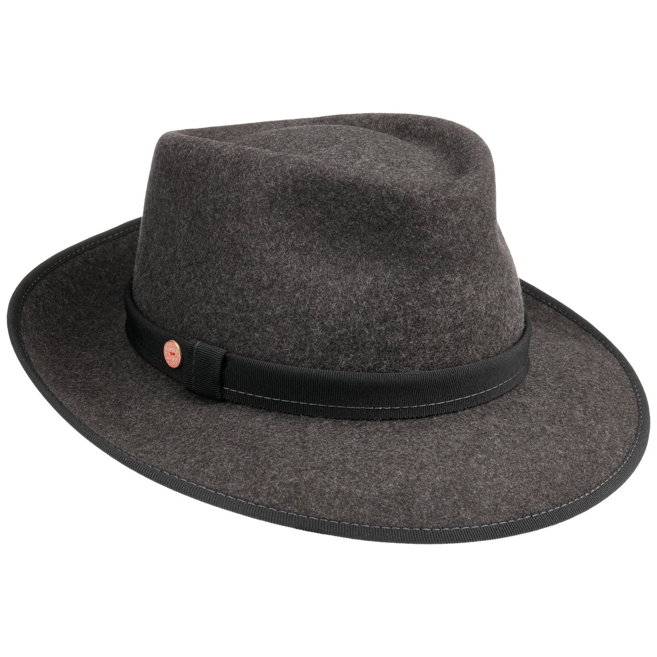 Mayser Women's Anthracite-Mottled Tabea Wool Hat By