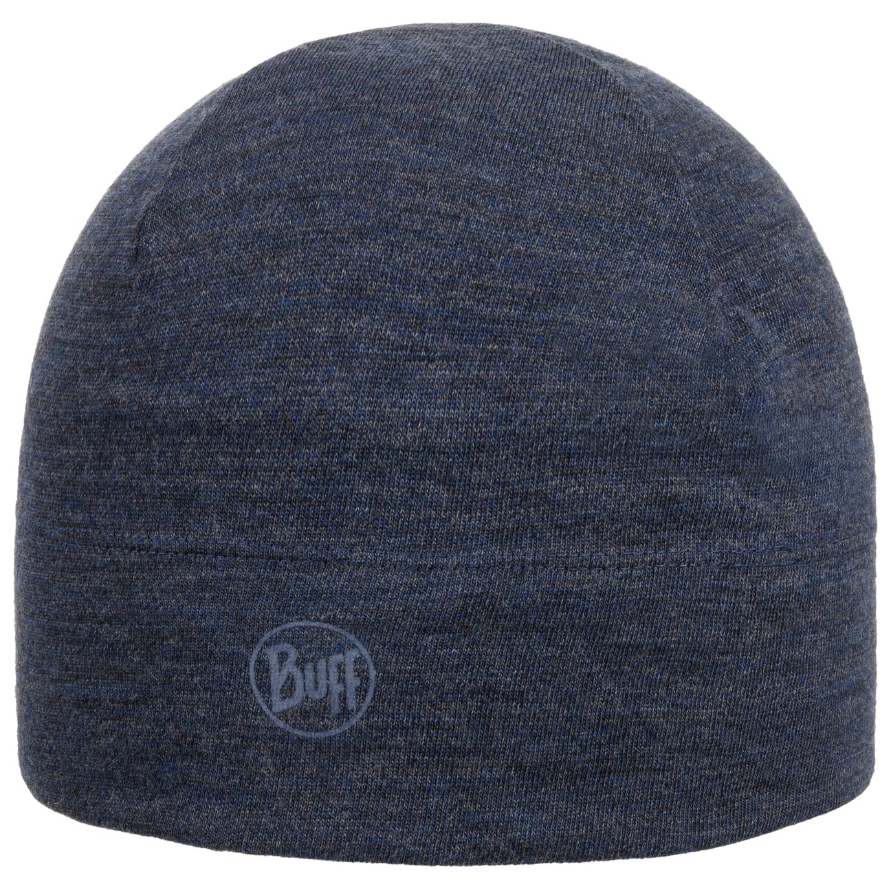 Buff Women's Blue-Mottled Midweight Melange Merino Wool Beanie Hat By