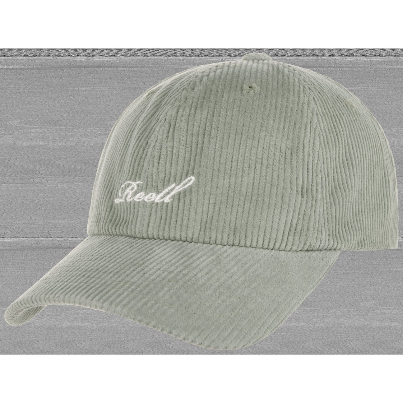 Reell Olive Single Script Corduroy Cap By