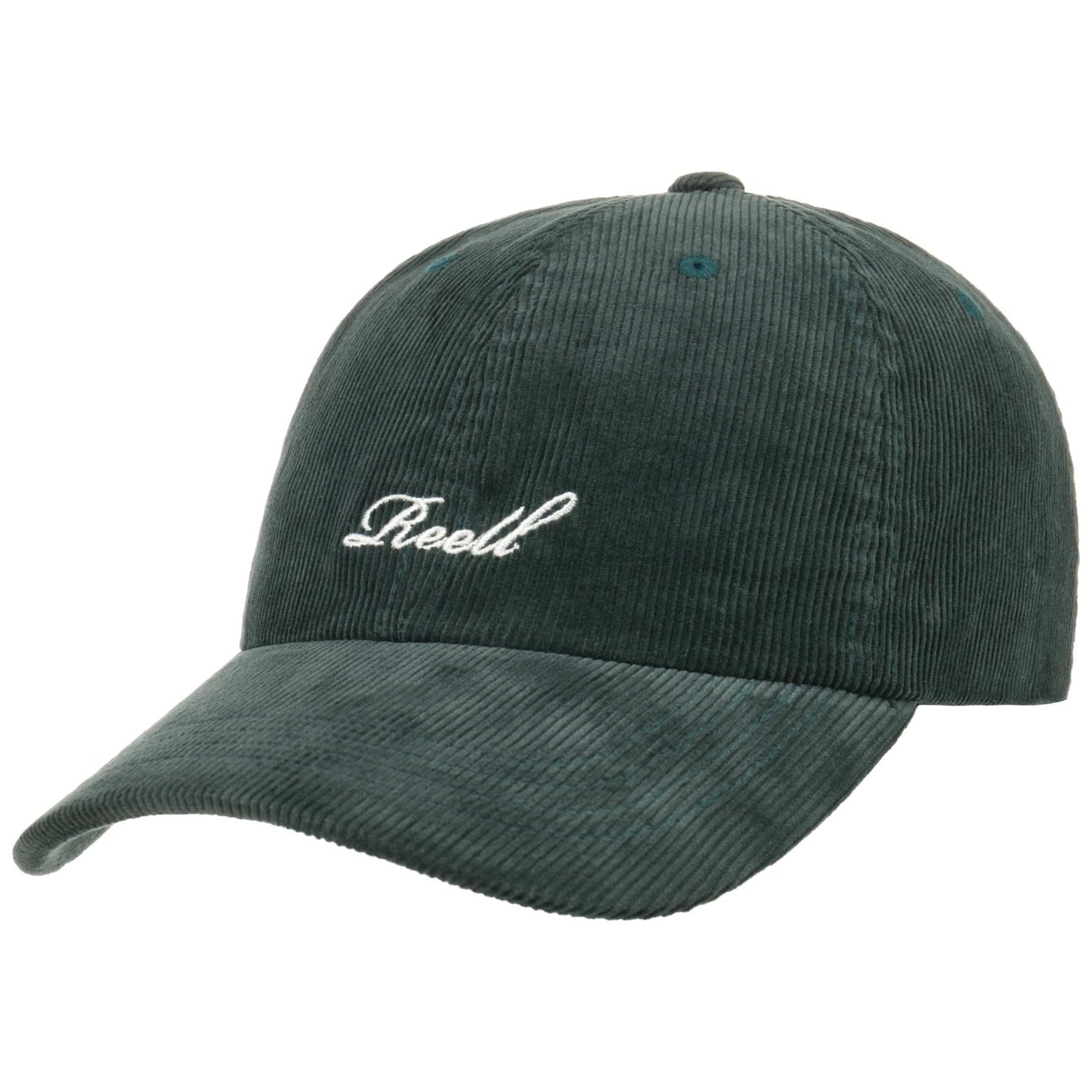 Reell Dark Green Single Script Corduroy Cap By