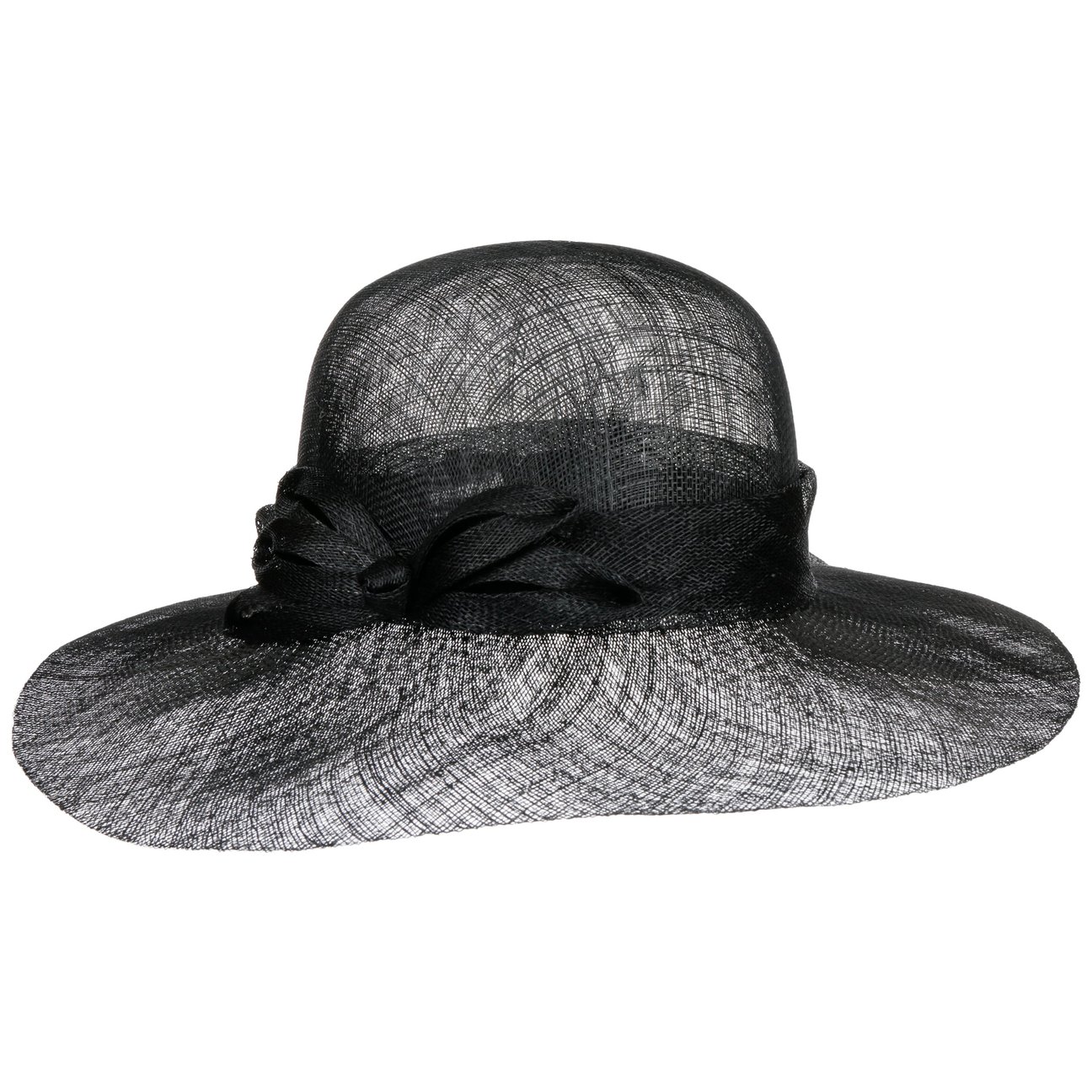 Seeberger Women's Black Jella Sinamay Straw Hat By