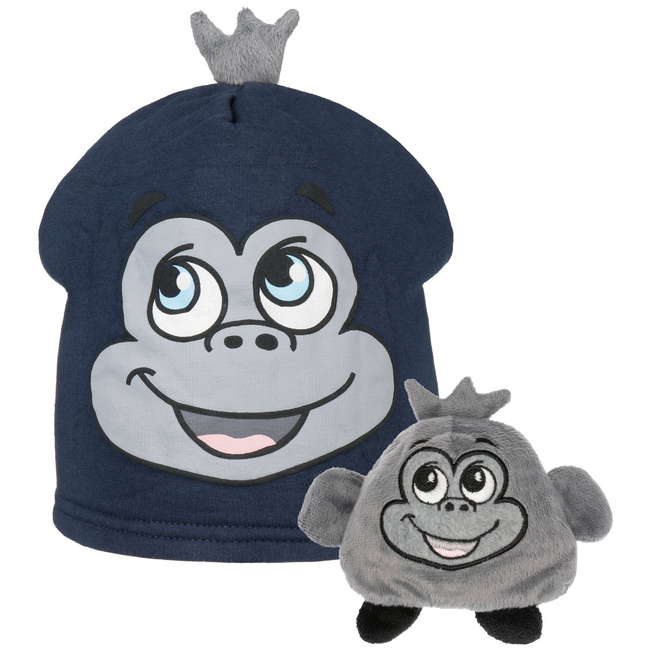 Hatshopping.co.uk Navy Miki The Monkey Kids Beanie