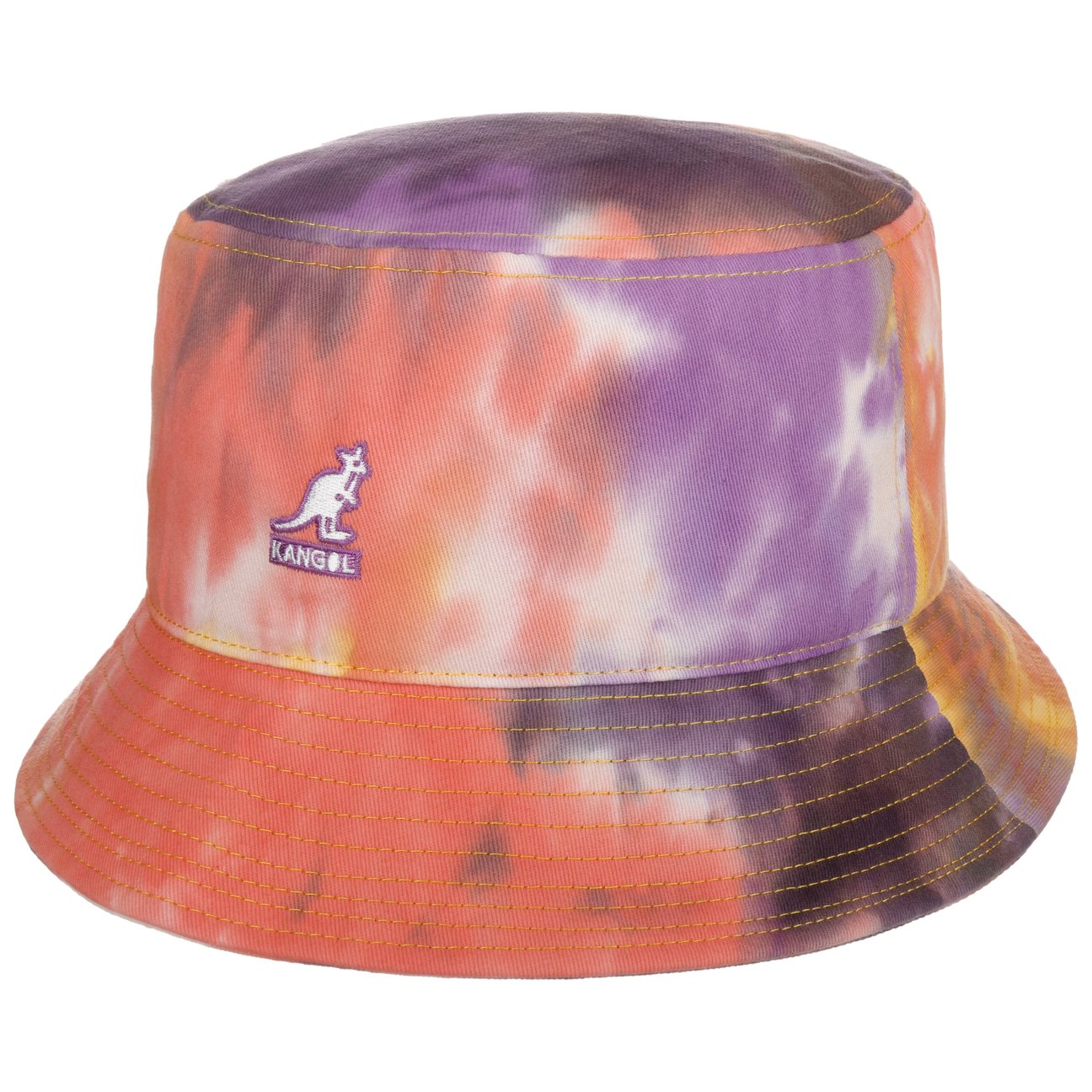 Kangol Men's Mixed Colours Tie Dye Bucket Cloth Hat By
