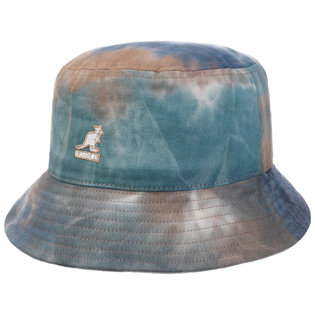 Tie Dye Bucket Cloth Hat by Kangol - blue