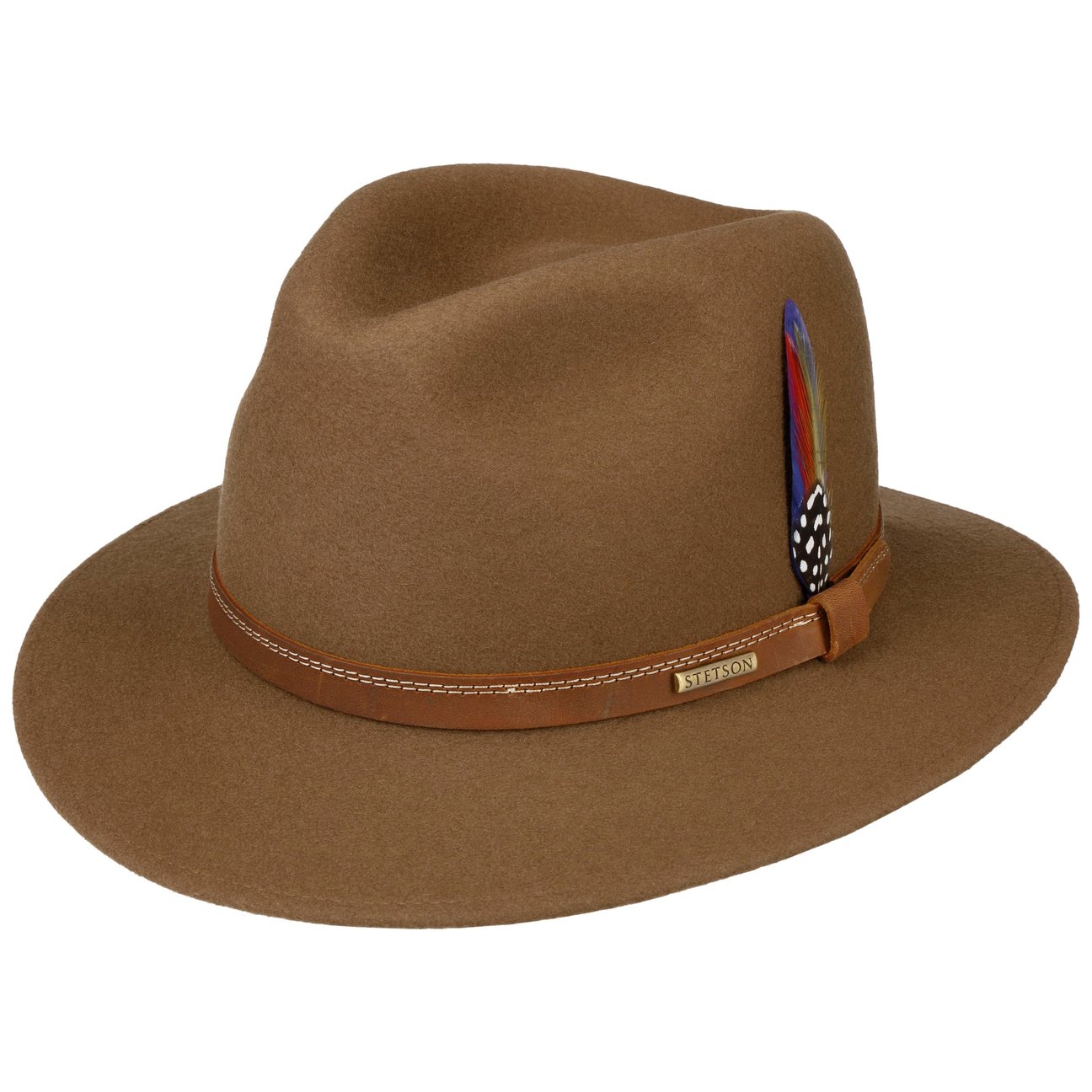 Stetson Women's Brown Mahomes Traveller Wool Felt Hat By