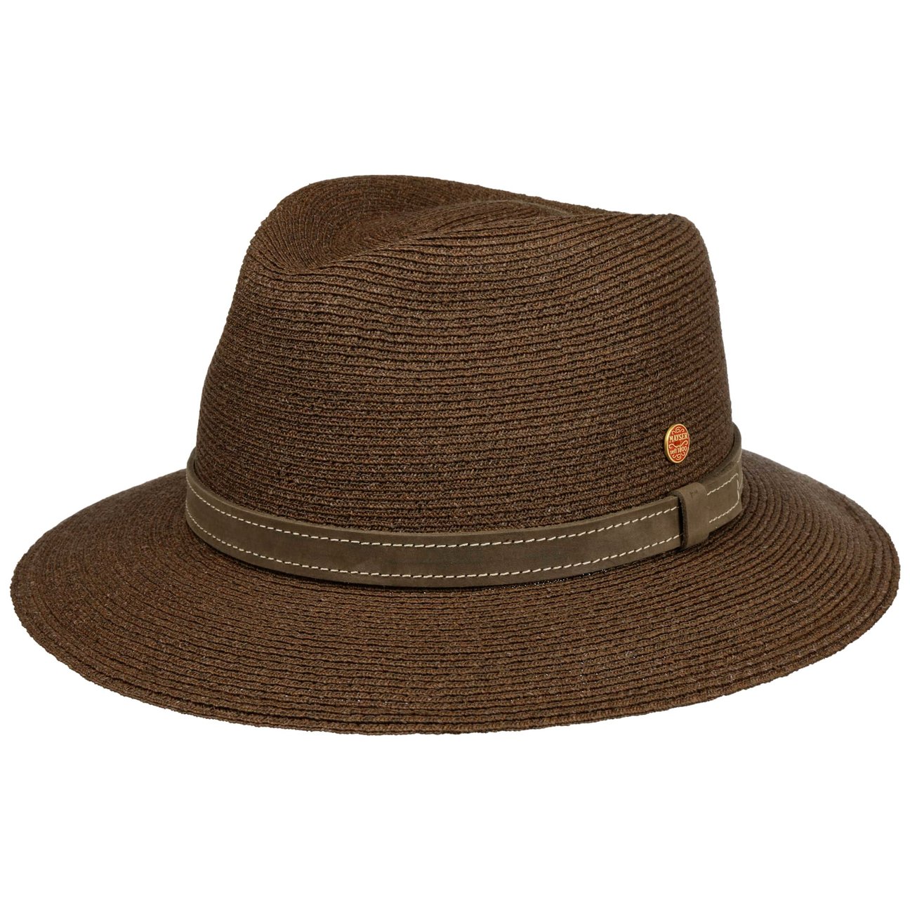 Mayser Women's Brown Mathis Raffia Hat With Uv Protection By