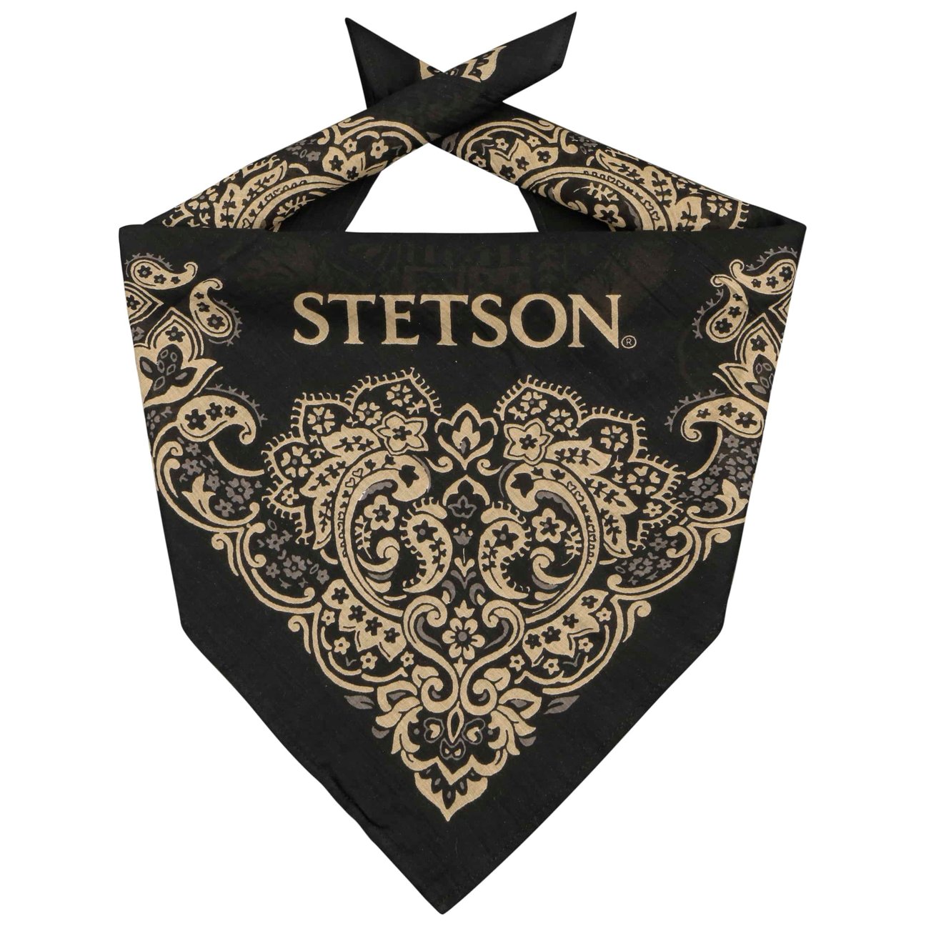 Stetson Women's Black Paisley Bandana By