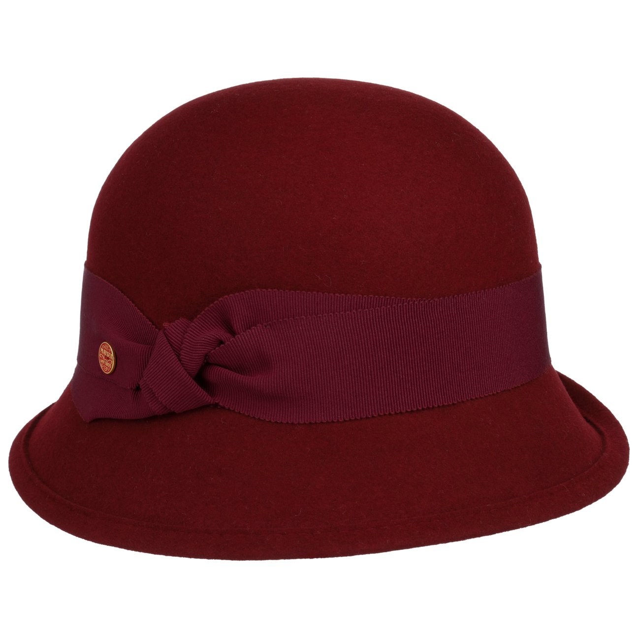 Mayser Women's Dark Red Nannina Soft Wool Hat By