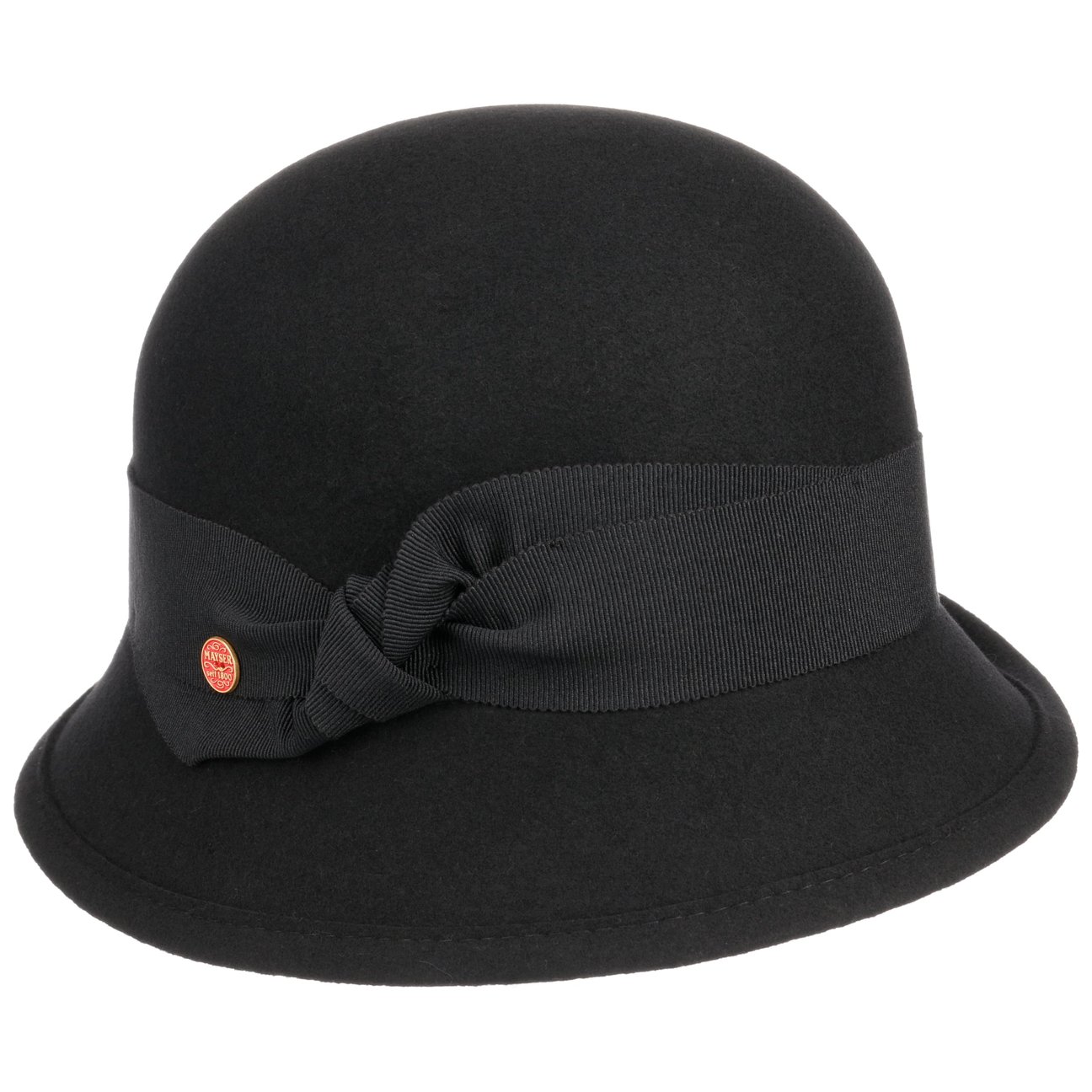 Mayser Women's Black Nannina Soft Wool Hat By