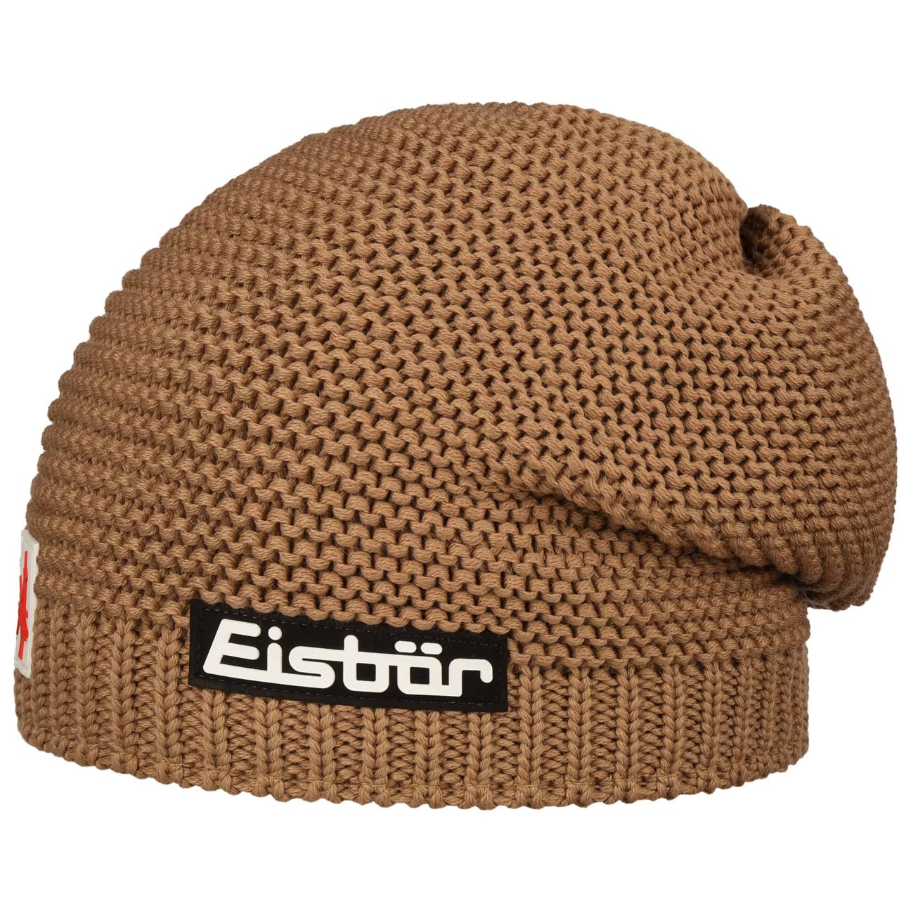 Eisbär Men's Beige Corson Knit Beanie Hat By