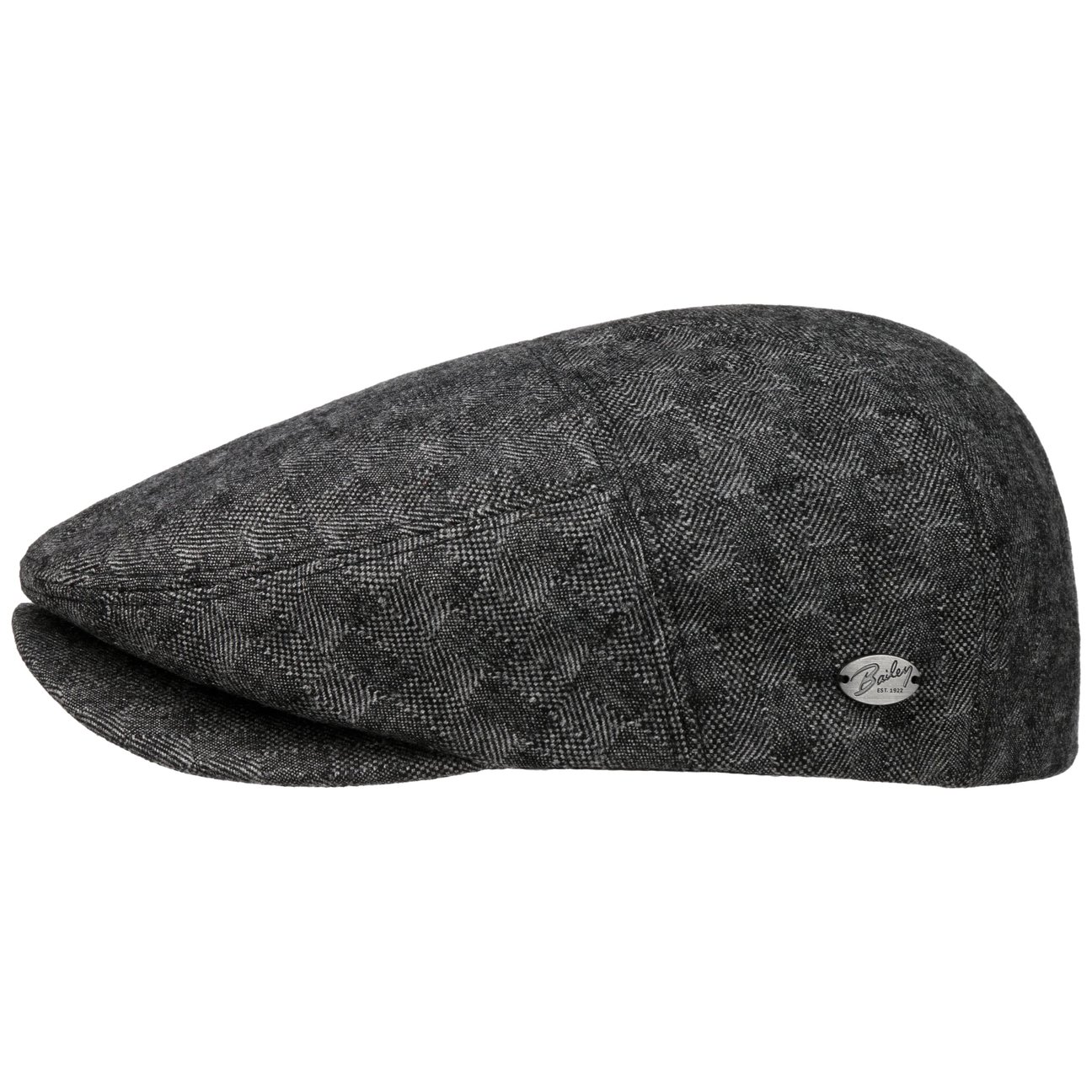 Bailey 1922 Black Becker Flat Cap By