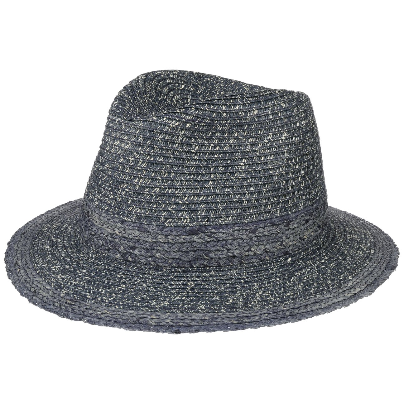 Hatshopping.co.uk Women's Navy Classic Twotone Traveller Straw Hat
