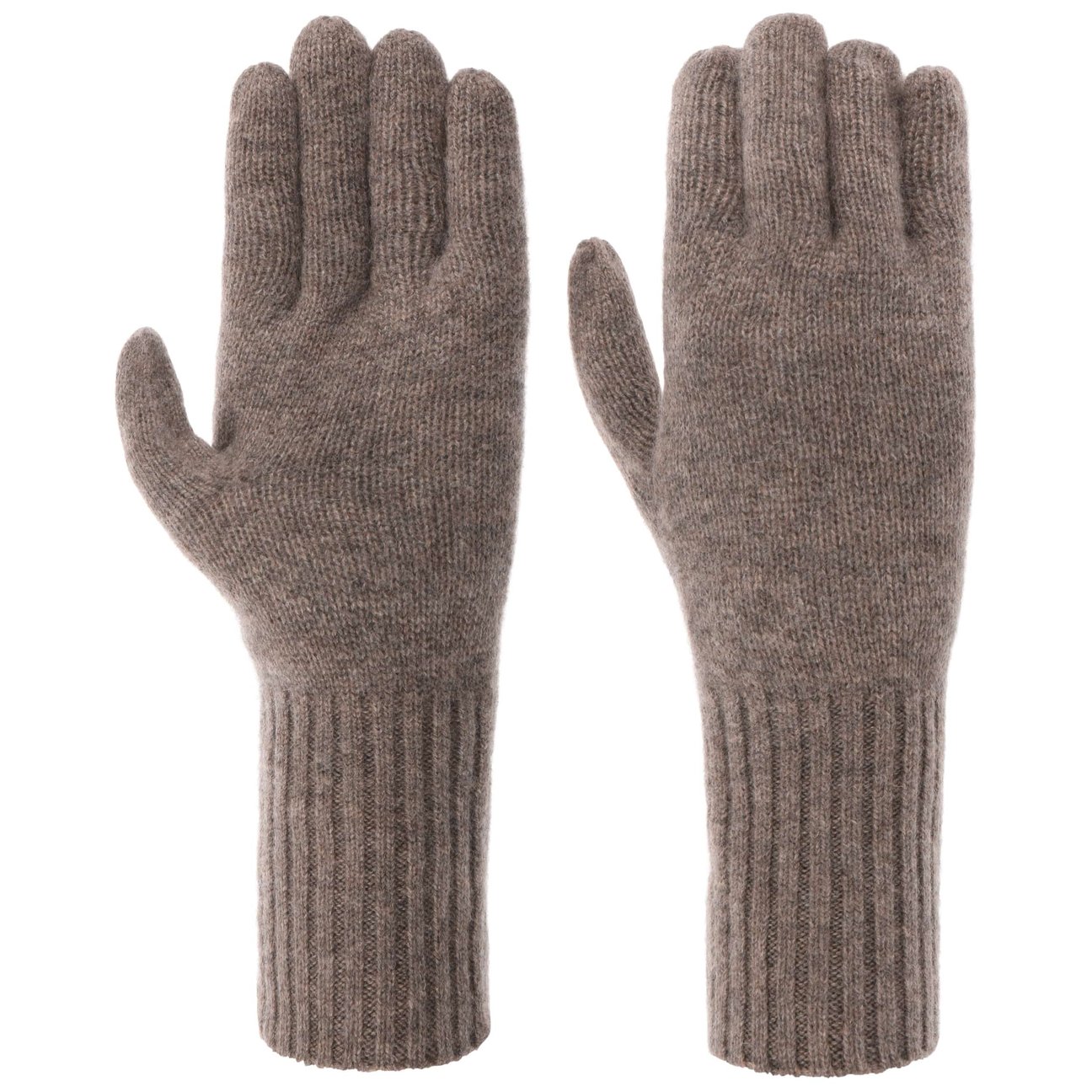 Seeberger Women's Taupe Cashmere Full-Fingered Gloves By