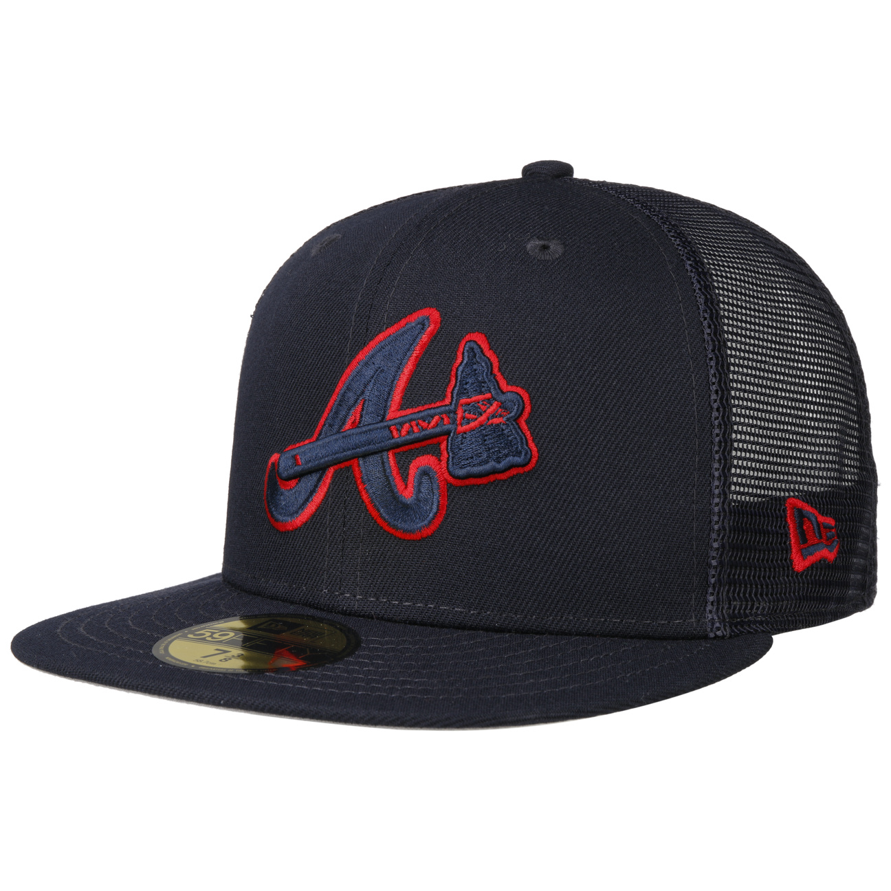 Batting Practice Atlanta Braves Low Profile Hat Men's New Era Navy
