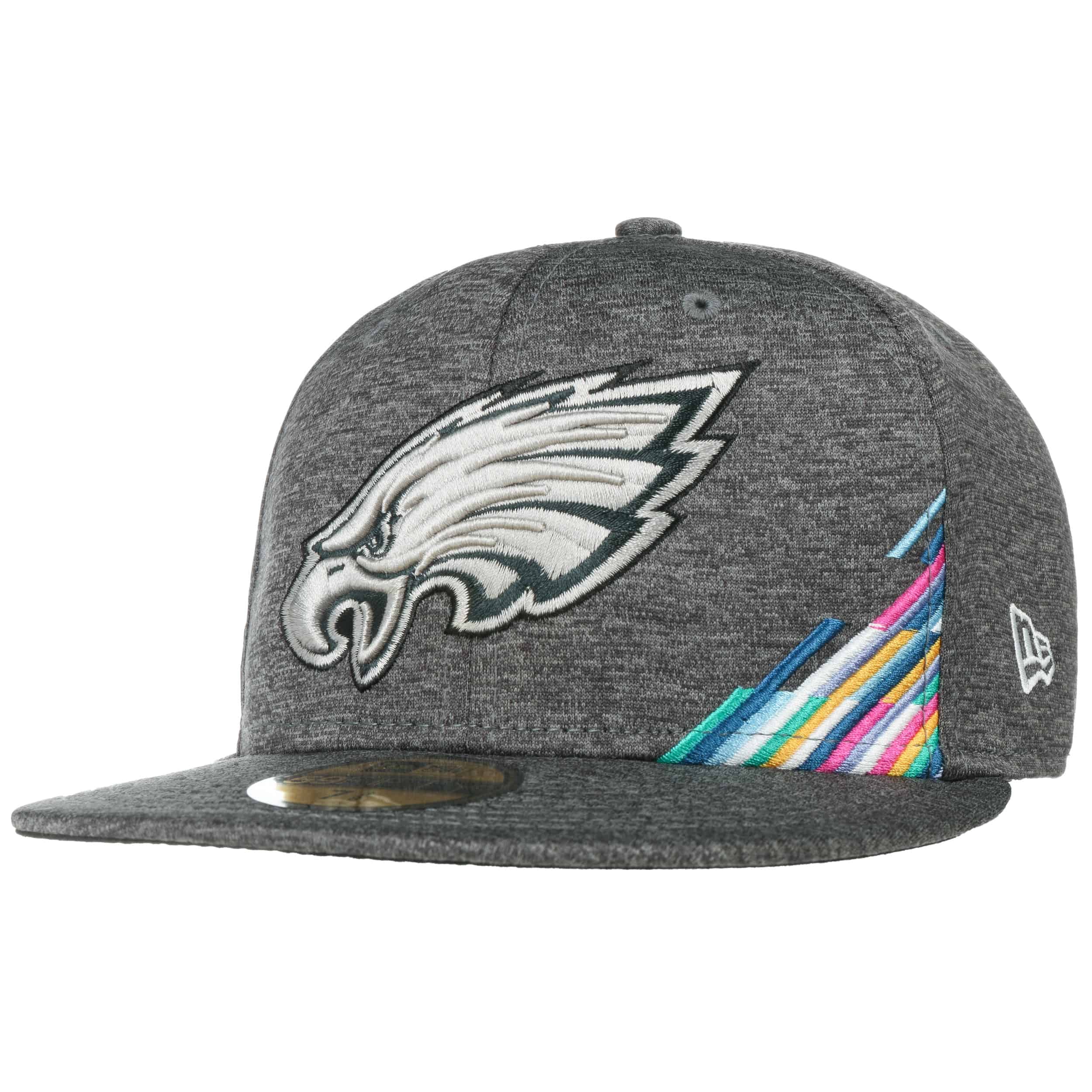 Official New Era Philadelphia Eagles Sideline Road Blue 39THIRTY Stretch  Fit Cap B3947_B92 B3947_B92