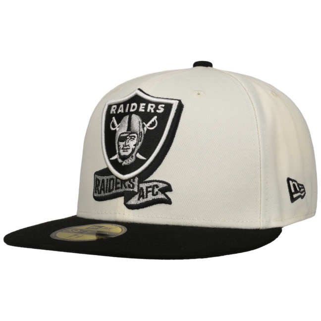 New Era Caps Las Vegas Raiders Throwback 59FIFTY Fitted Hat Black