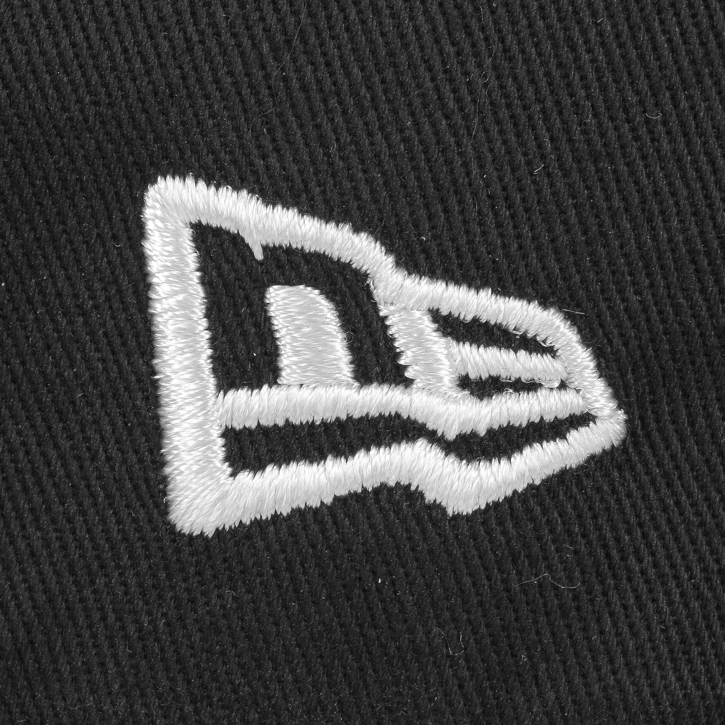 New Era MLB Basic 5950 Fitted Baseball Cap - Black/White