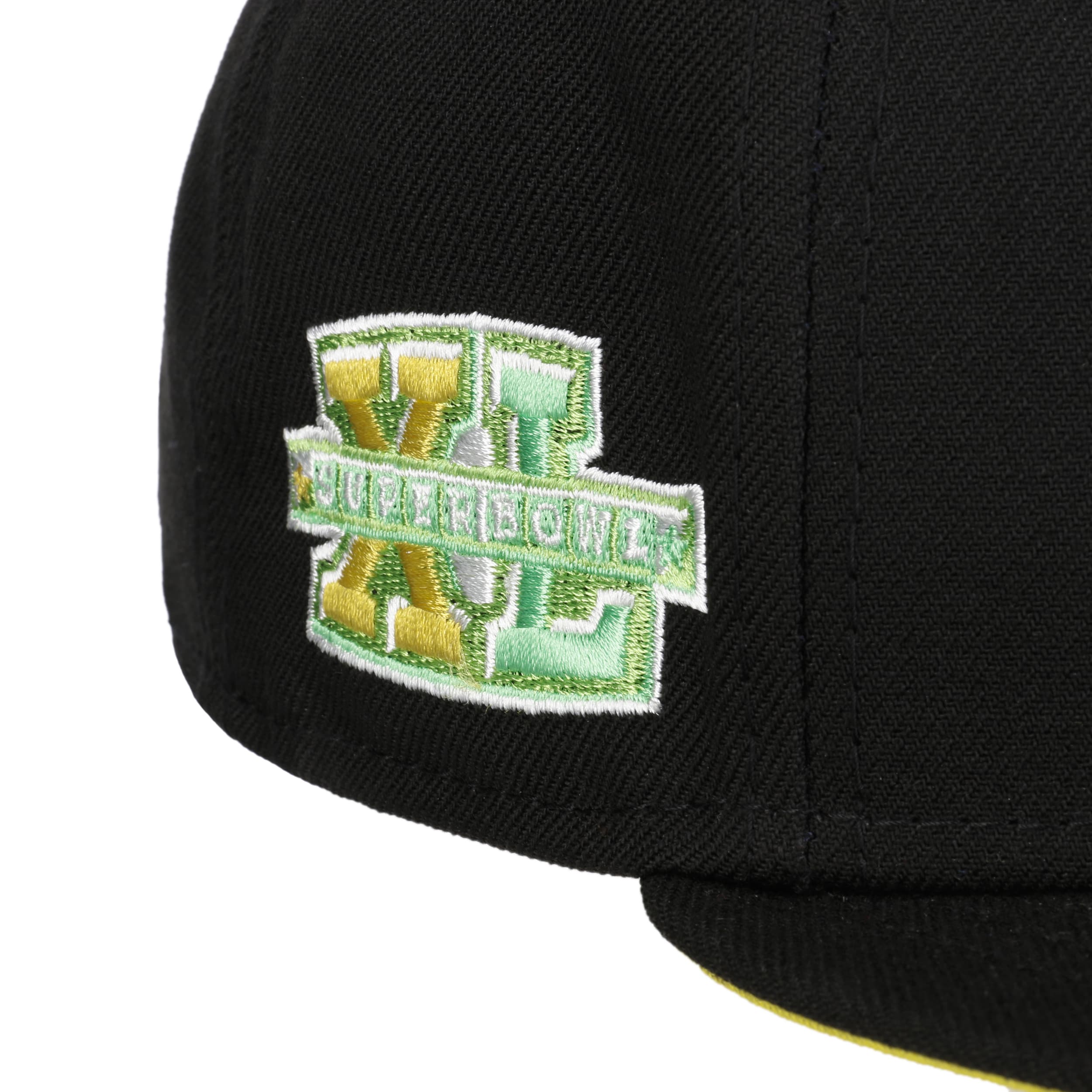 Pittsburgh Steelers New Era Vegas Gold/Black Bill And Green Bottom With  80th Anniversary Patch On Side 59FIFTY Fitted Hat