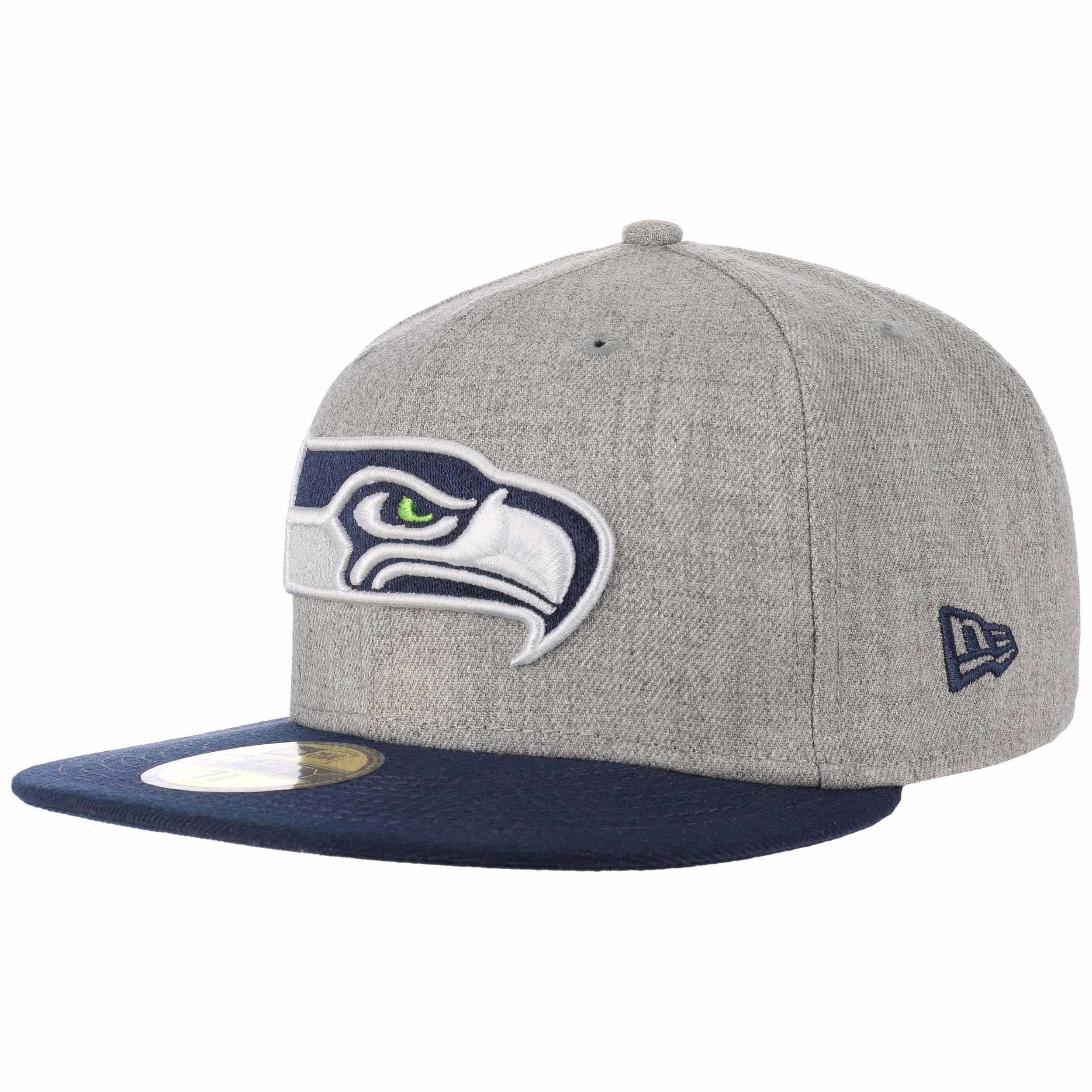 Men's New Era Cream Seattle Seahawks Retro 59FIFTY Fitted Hat