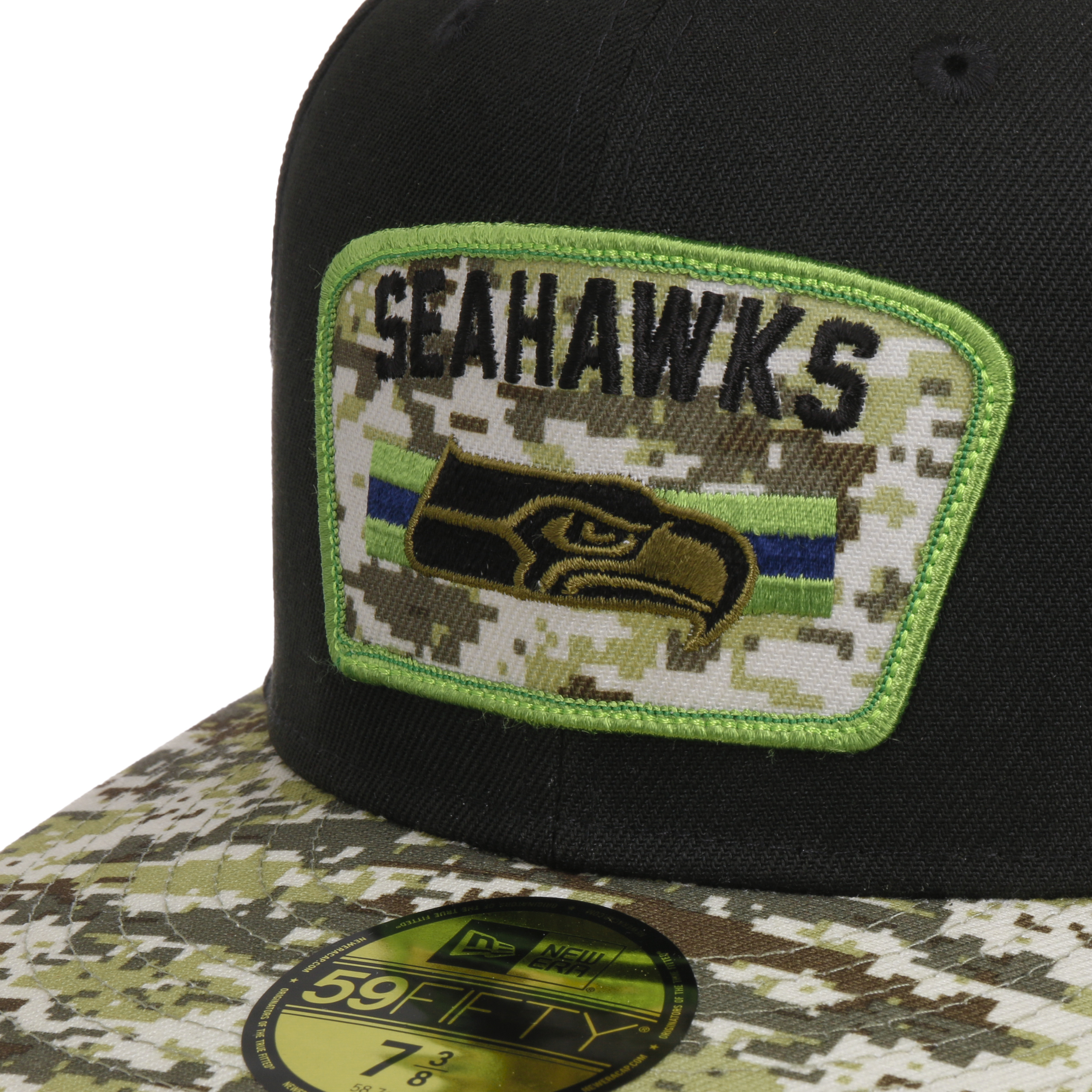 New Era, Accessories, Seahawks 7 58 Black Nfl Hat