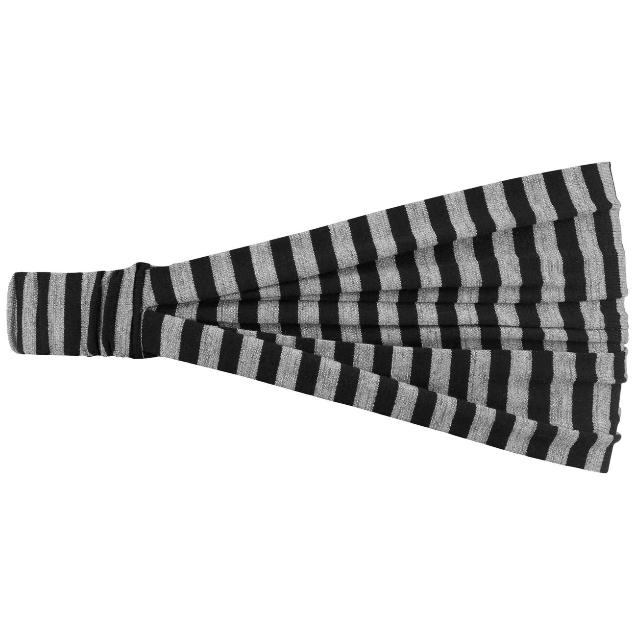 Lipodo Women's Black 3 In 1 Lurex Stripes Headband By