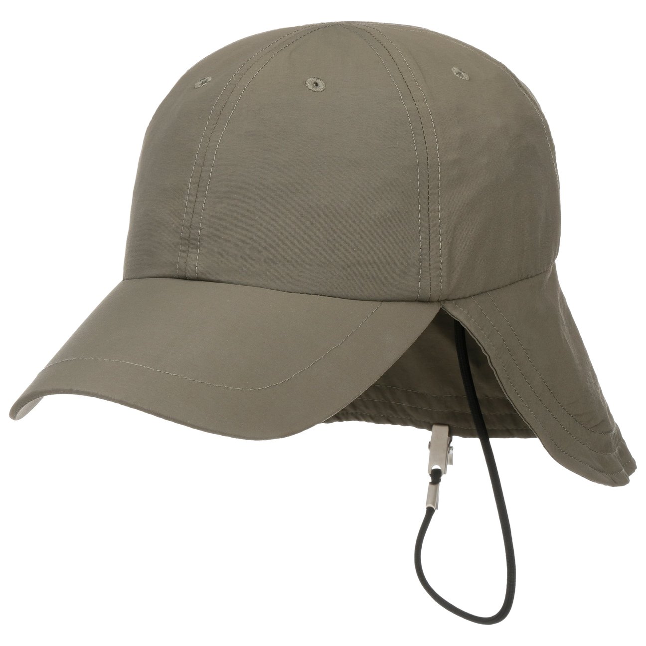 Lipodo Women's Olive Uni Cap With Neck Protection By