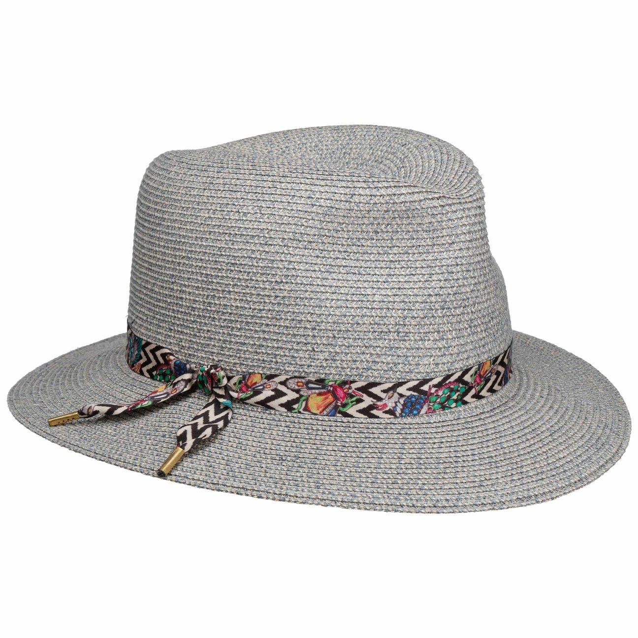 Mayser Women's Blue-Mottled Nane Crushable Braided Hat By