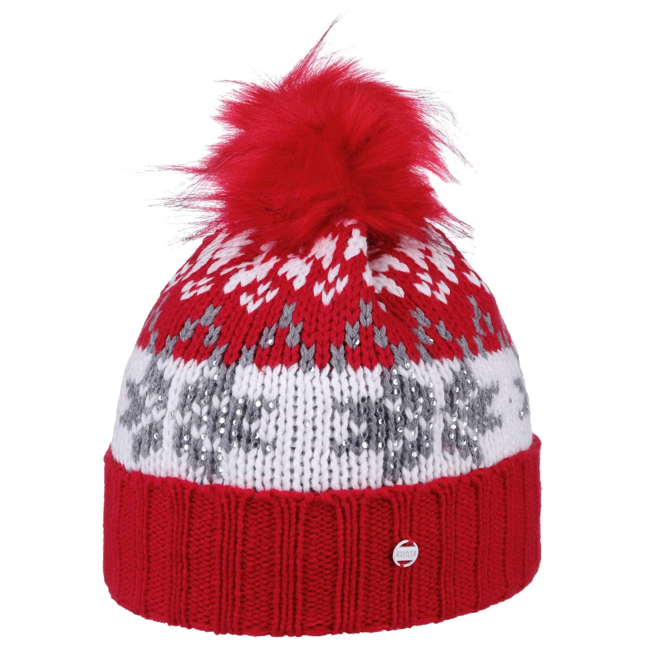 Hatshopping.co.uk Red Snowflake Kids Beanie