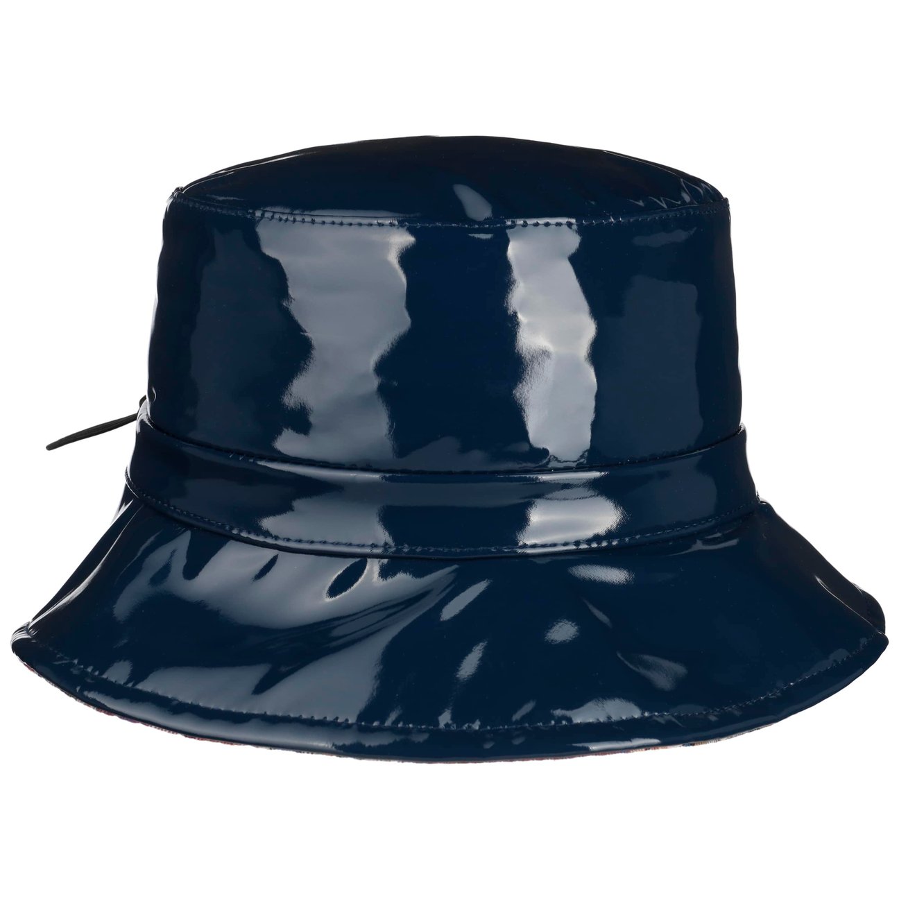 Bedacht Women's Navy Patent Rain Hat By
