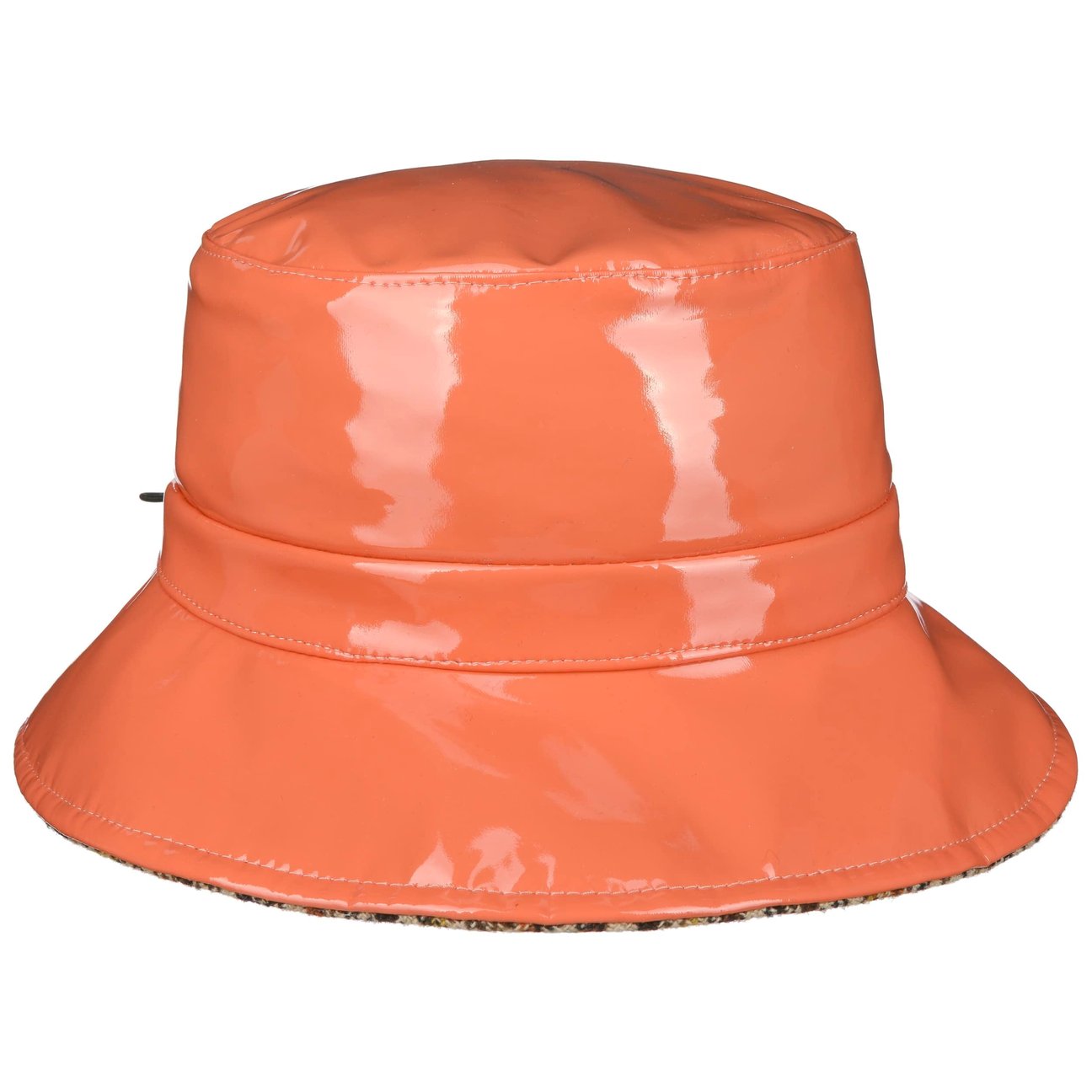 Bedacht Women's Apricot Patent Rain Hat By