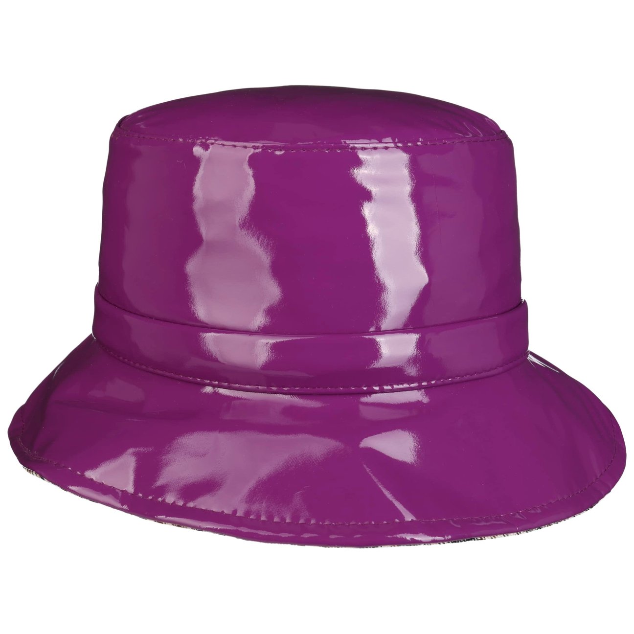 Bedacht Women's Violet Patent Rain Hat By