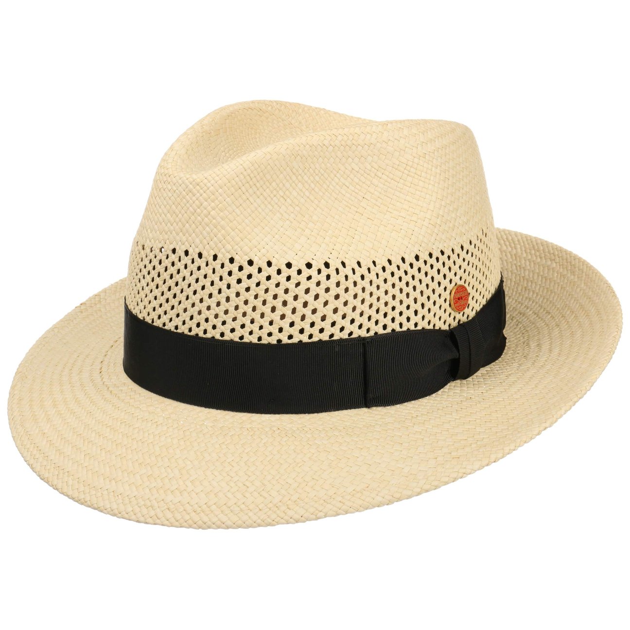 Mayser Nature-Black Imperia Panama Straw Hat By