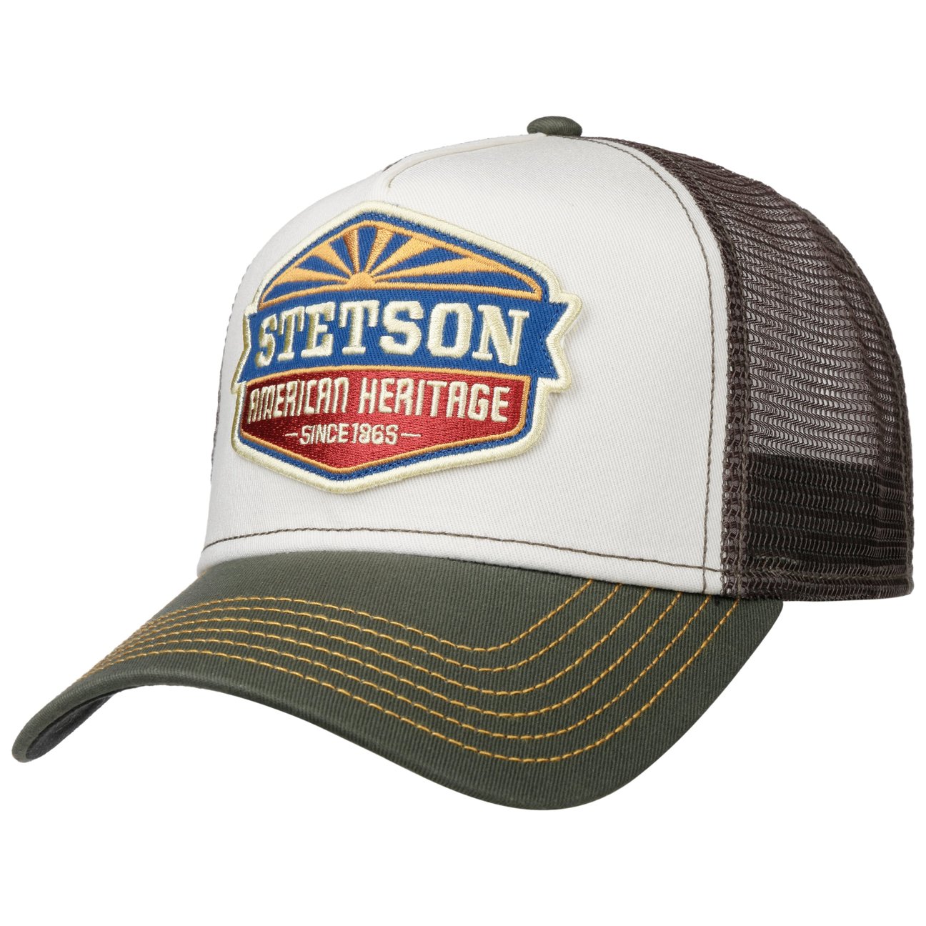 Stetson Grey New American Heritage Trucker Cap By