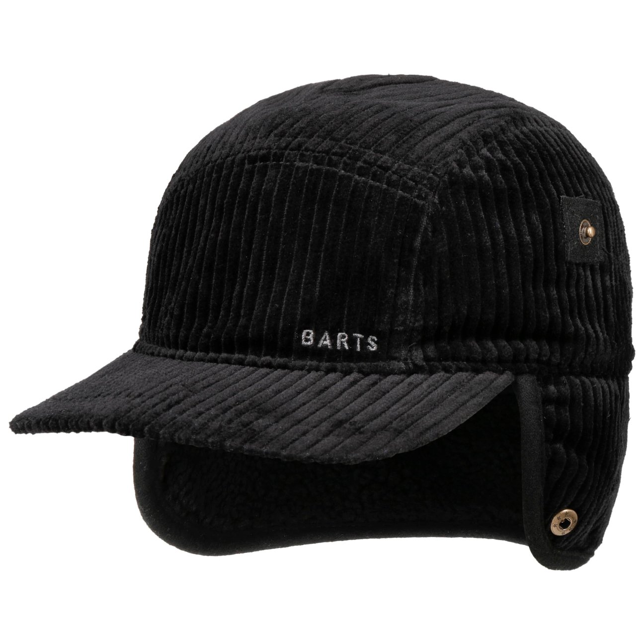 Barts Men's Black Rayner Cap With Ear Flaps By